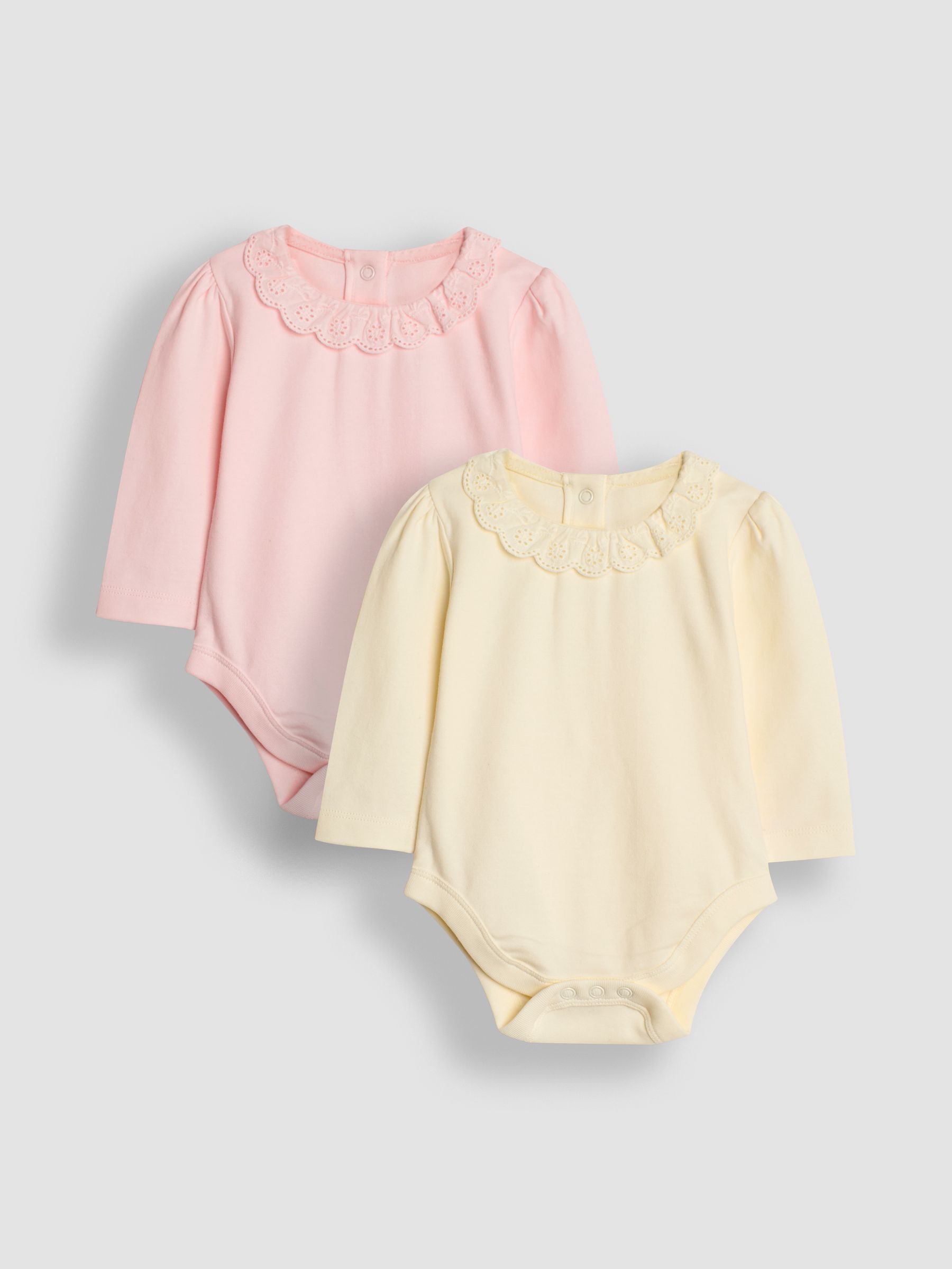 Cream Broderie Collar Bodies 2 Pack - Image 1 of 5