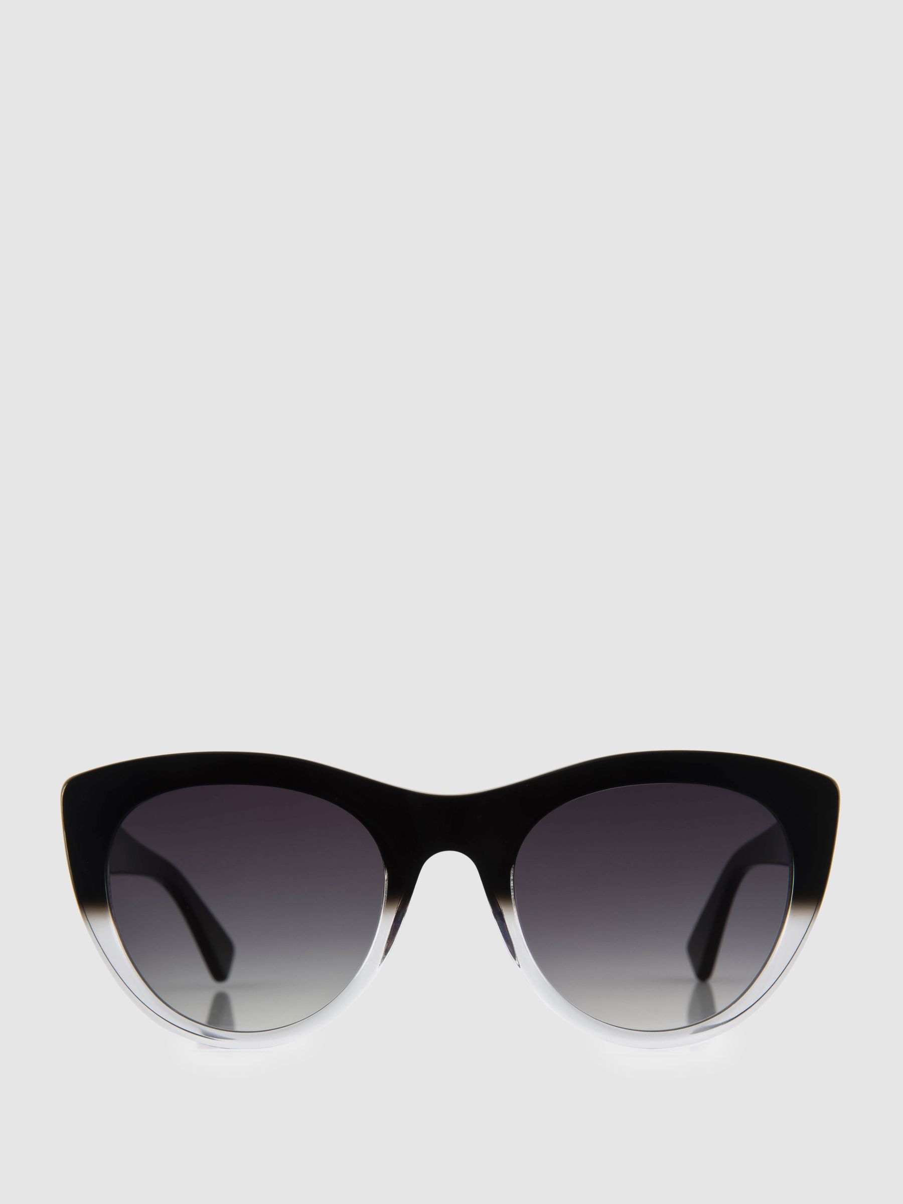 Curry and Paxton Cat Eye Sunglasses in Black - Image 1 of 4