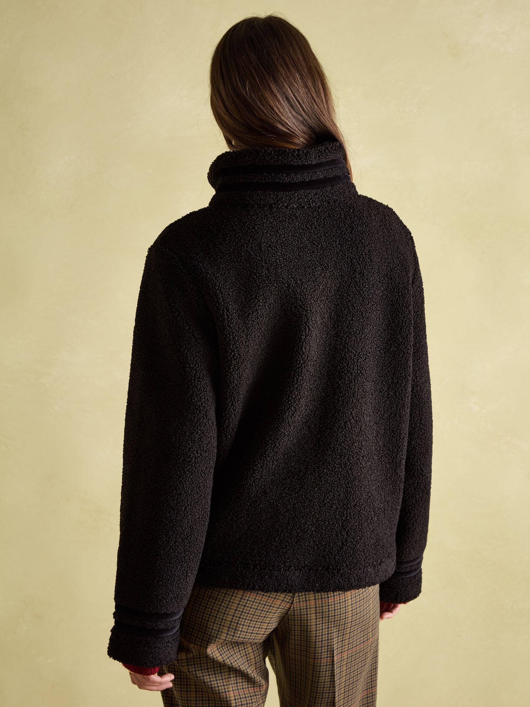 Fleur Black Fleece Jacket - Image 2 of 12