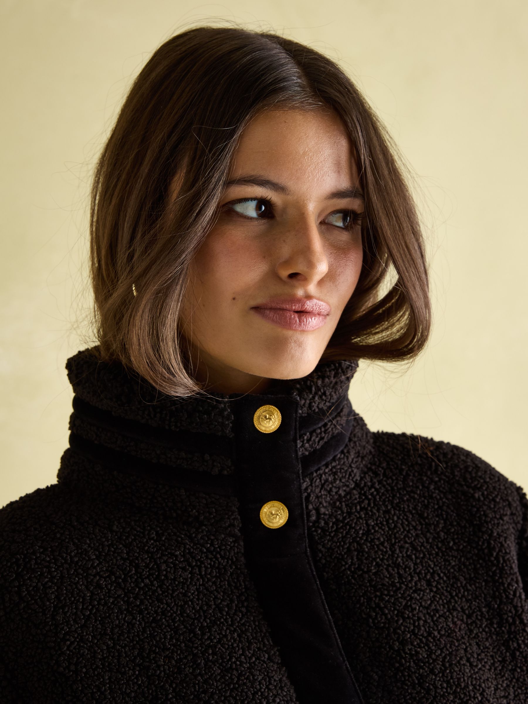 Fleur Black Fleece Jacket - Image 6 of 12
