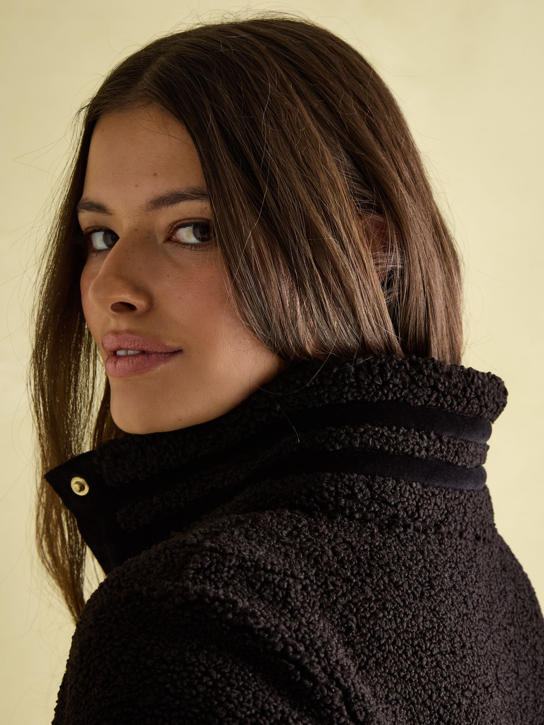 Fleur Black Fleece Jacket - Image 8 of 12