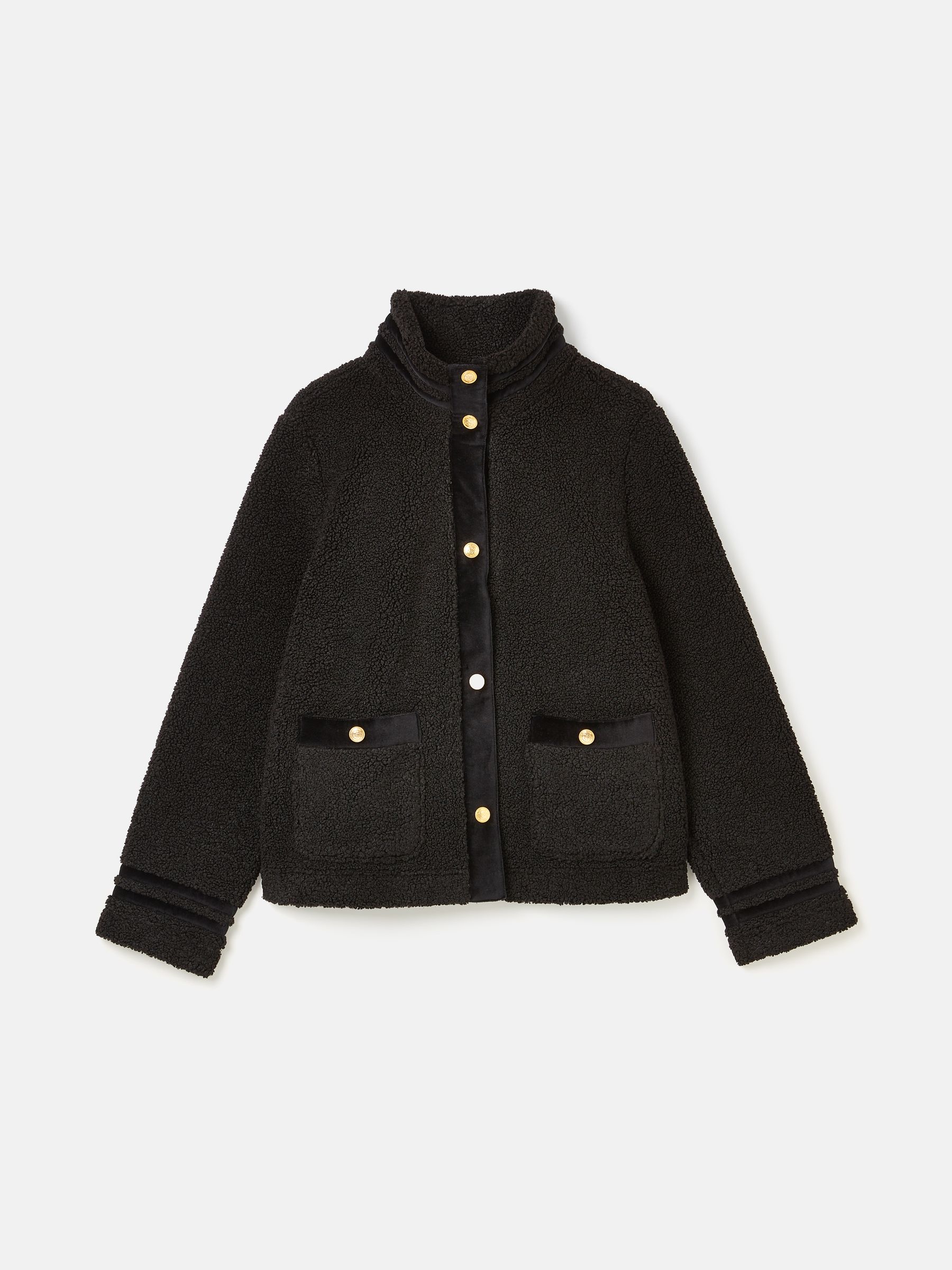 Fleur Black Fleece Jacket - Image 9 of 12