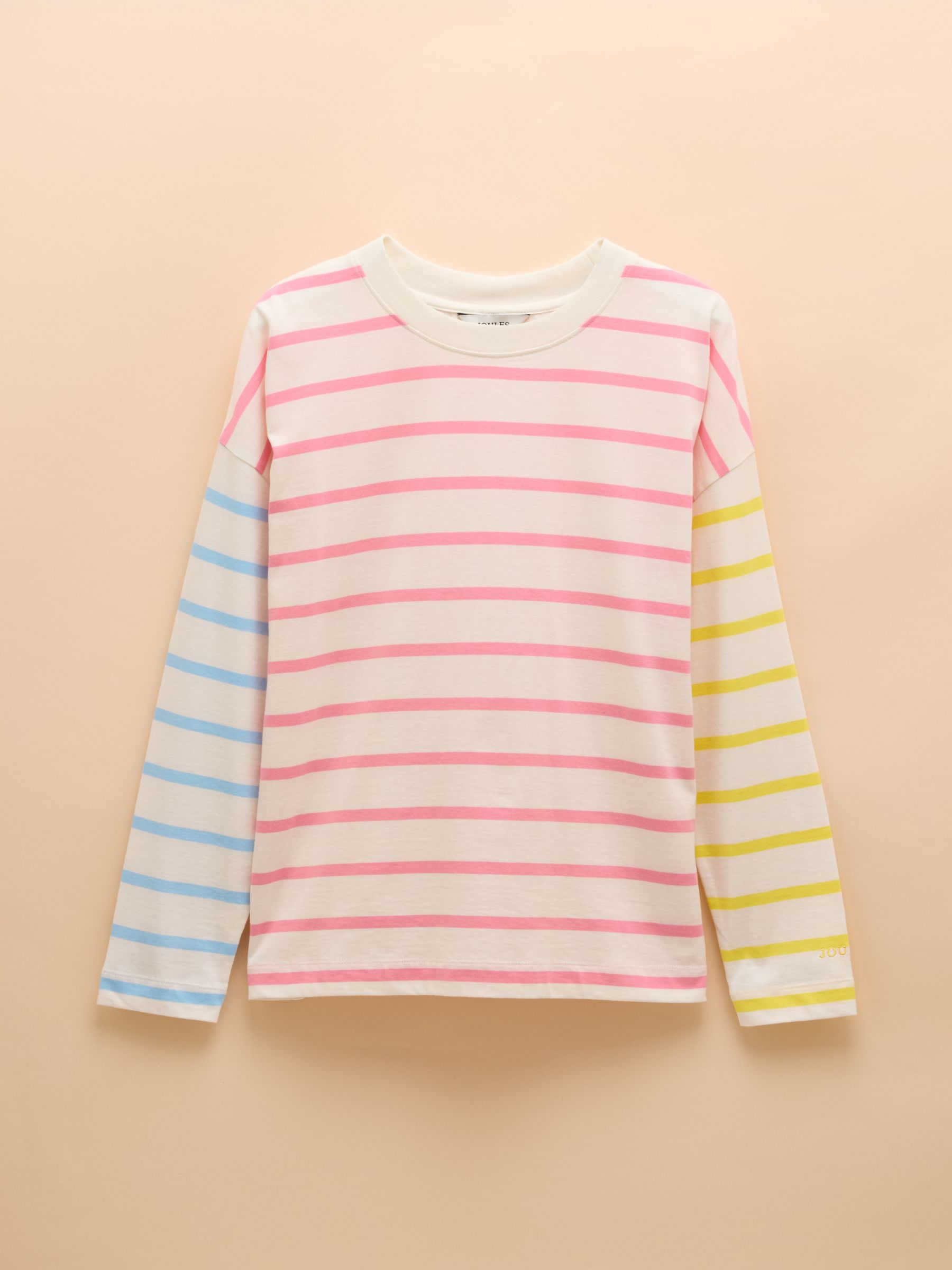 Ellie Pink Multi Long Sleeve Jersey Top - Image 6 of 6