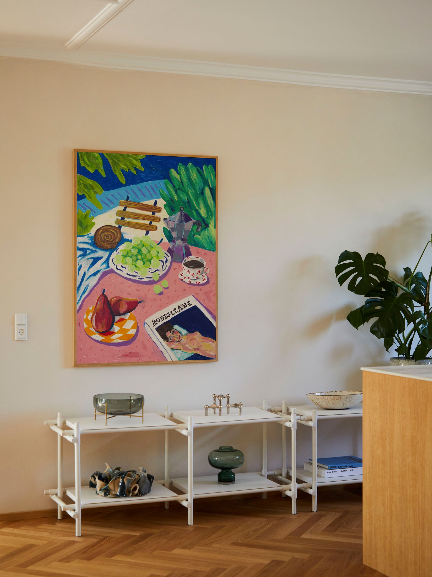 Paper Collective Multi Modigliani in the Garden Framed Wall Art Print in Natural Oak Frame - Image 3 of 4