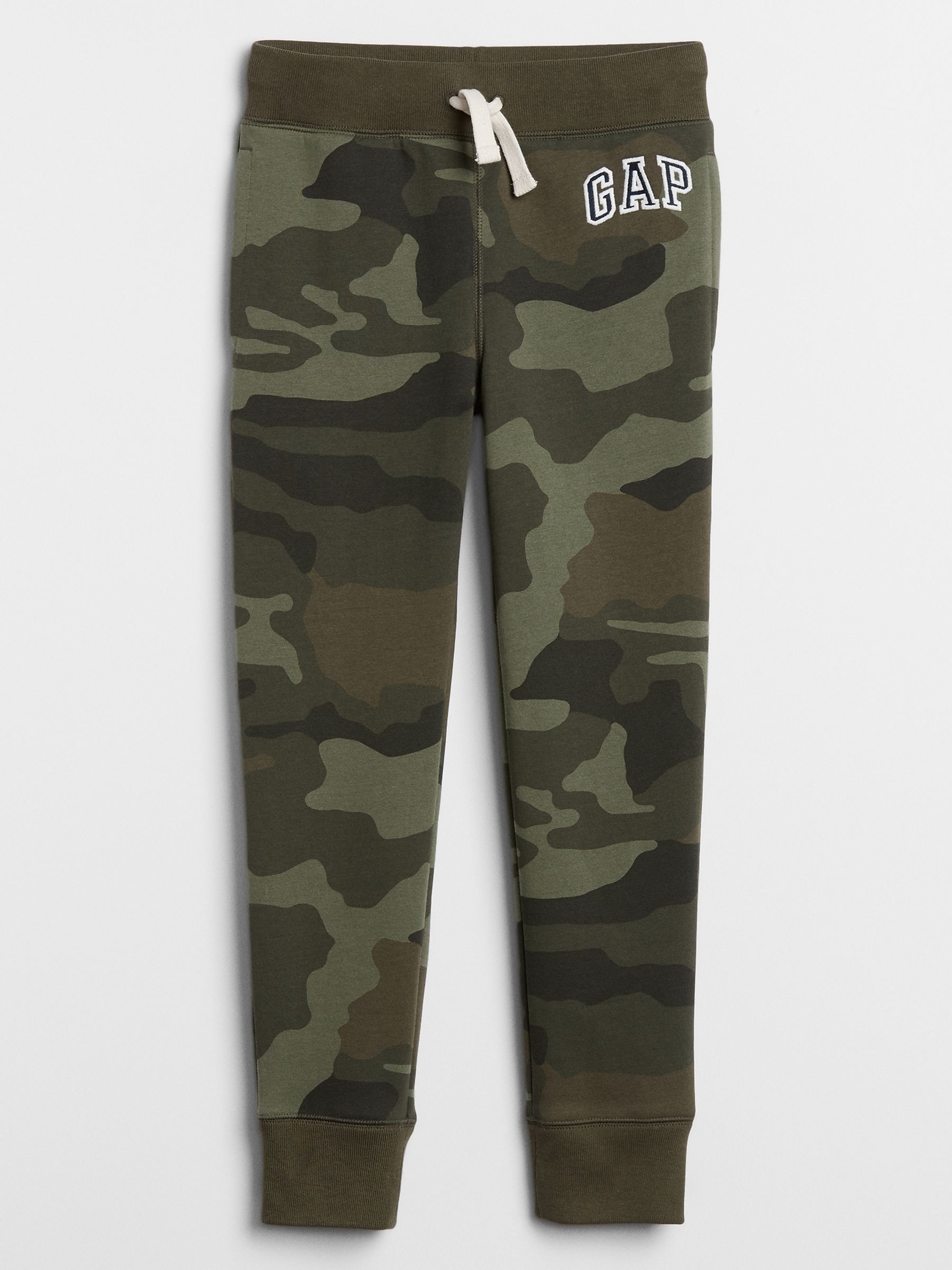 Green Camouflage Logo Pull On Joggers (4-12yrs) - Image 1 of 1