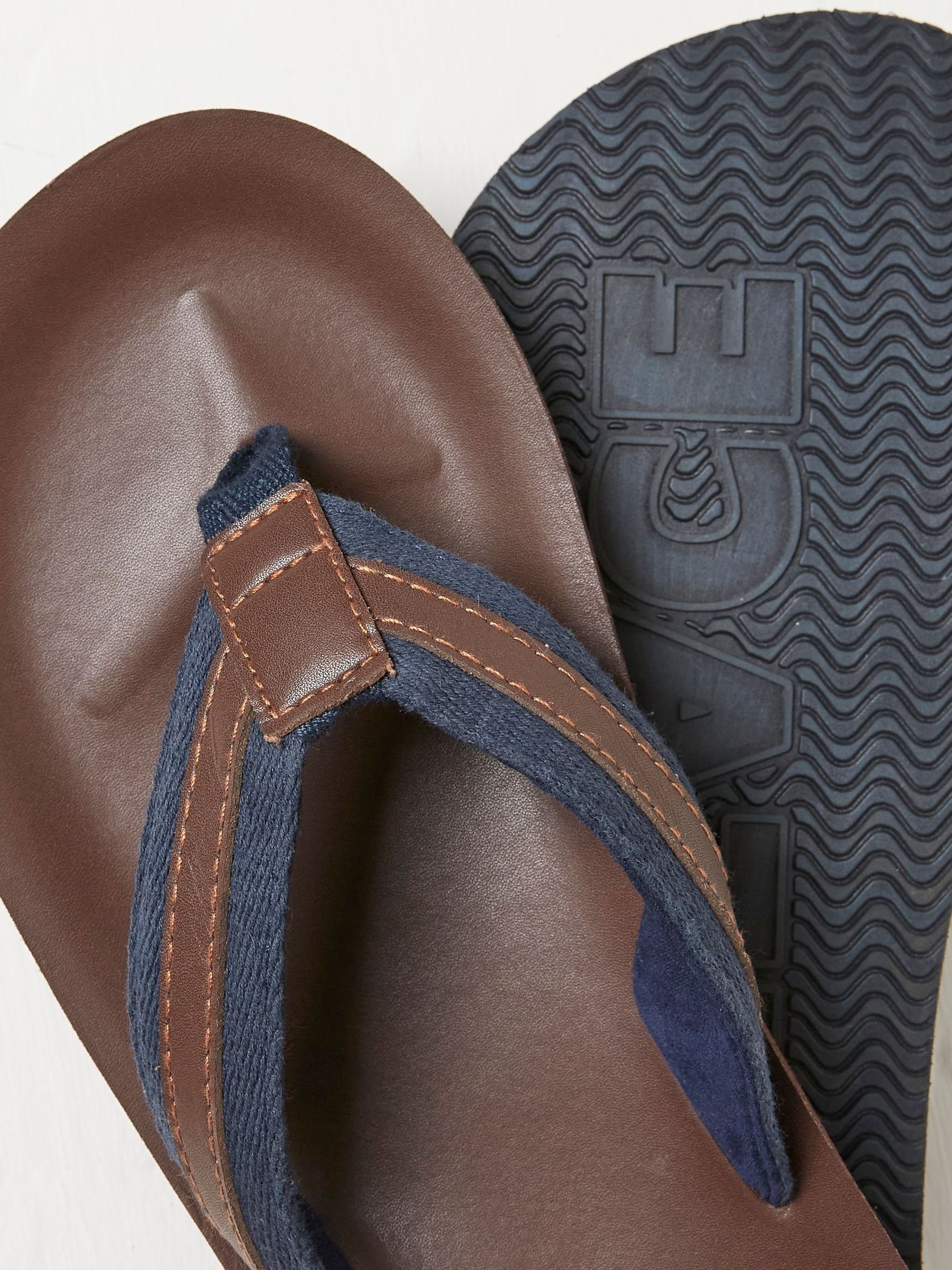 Ryde Natural Leather Flip Flops - Image 3 of 3