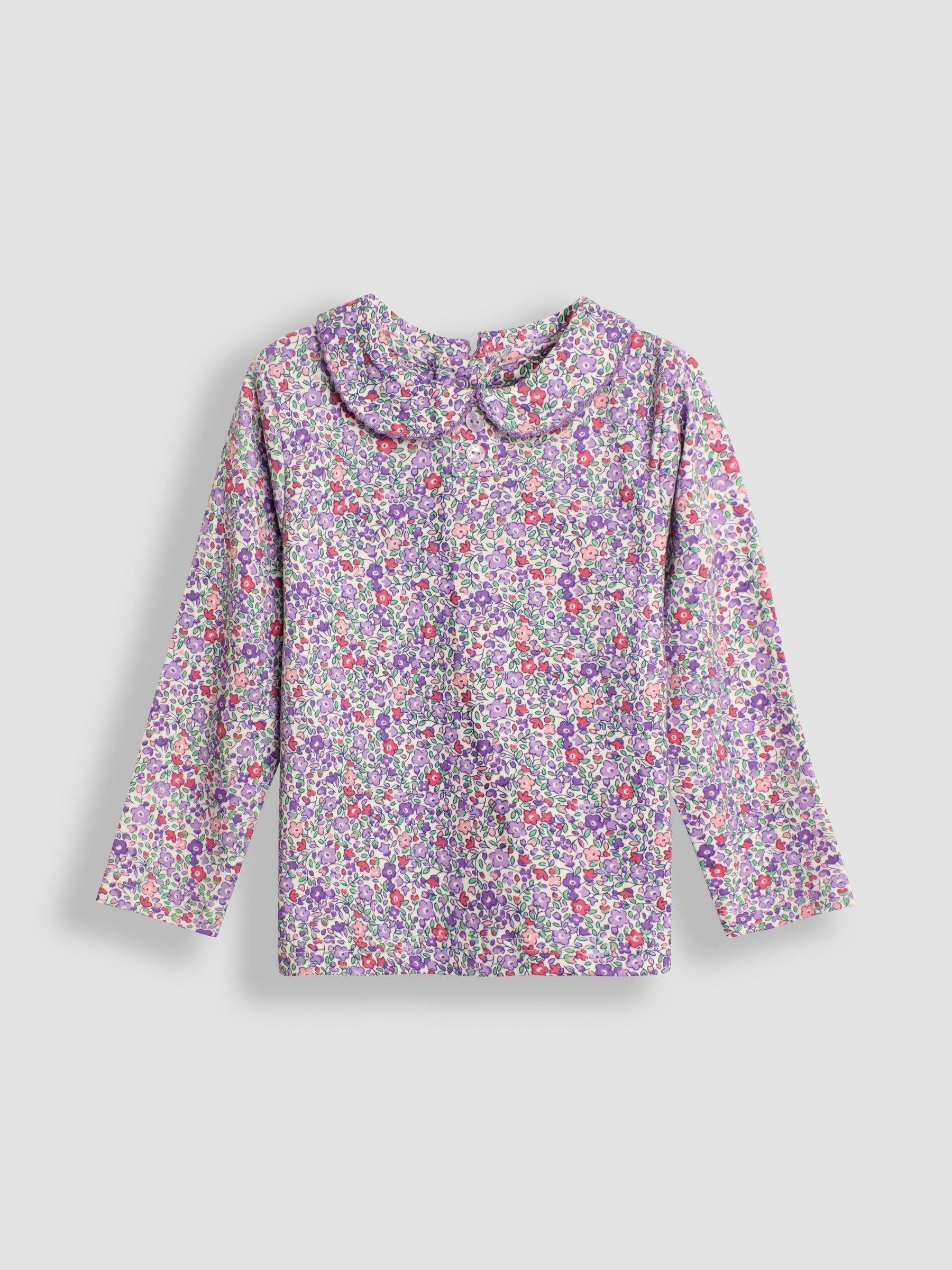 Lilac Ditsy Floral Peter Pan Top - Image 1 of 3