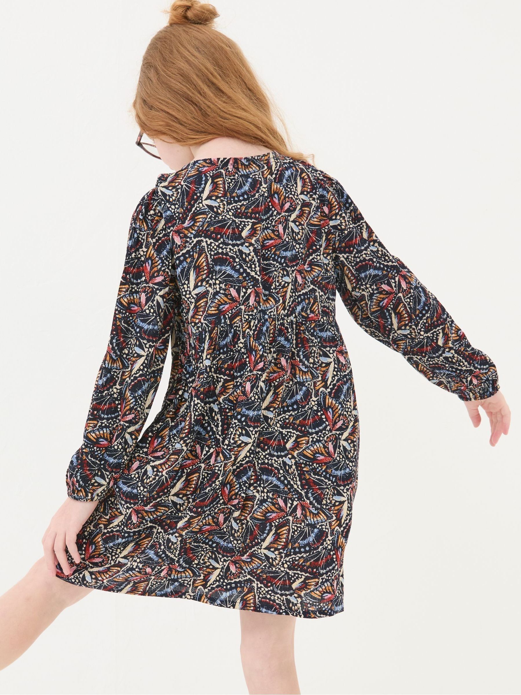 Lily Blue Butterfly Dress - Image 2 of 4