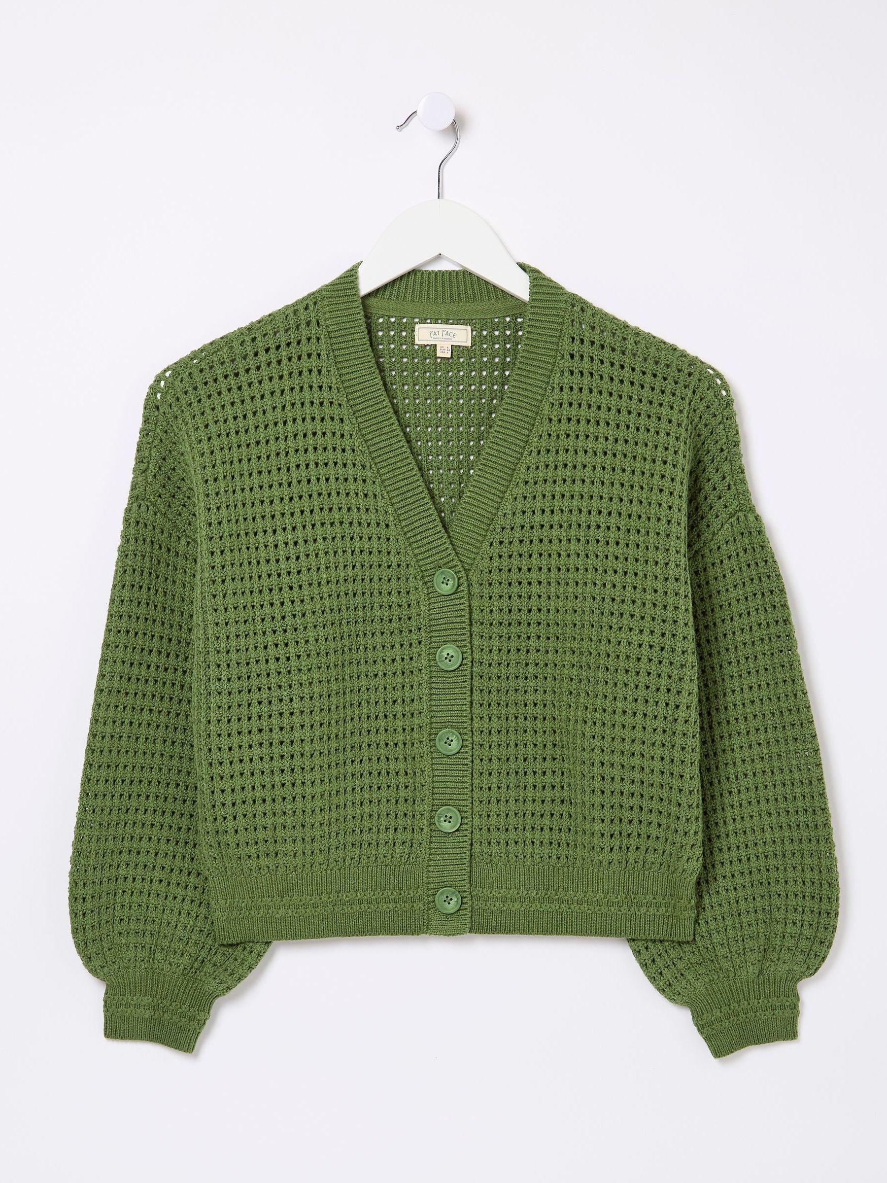 Annie Green Button Through Cardigan - Image 5 of 5