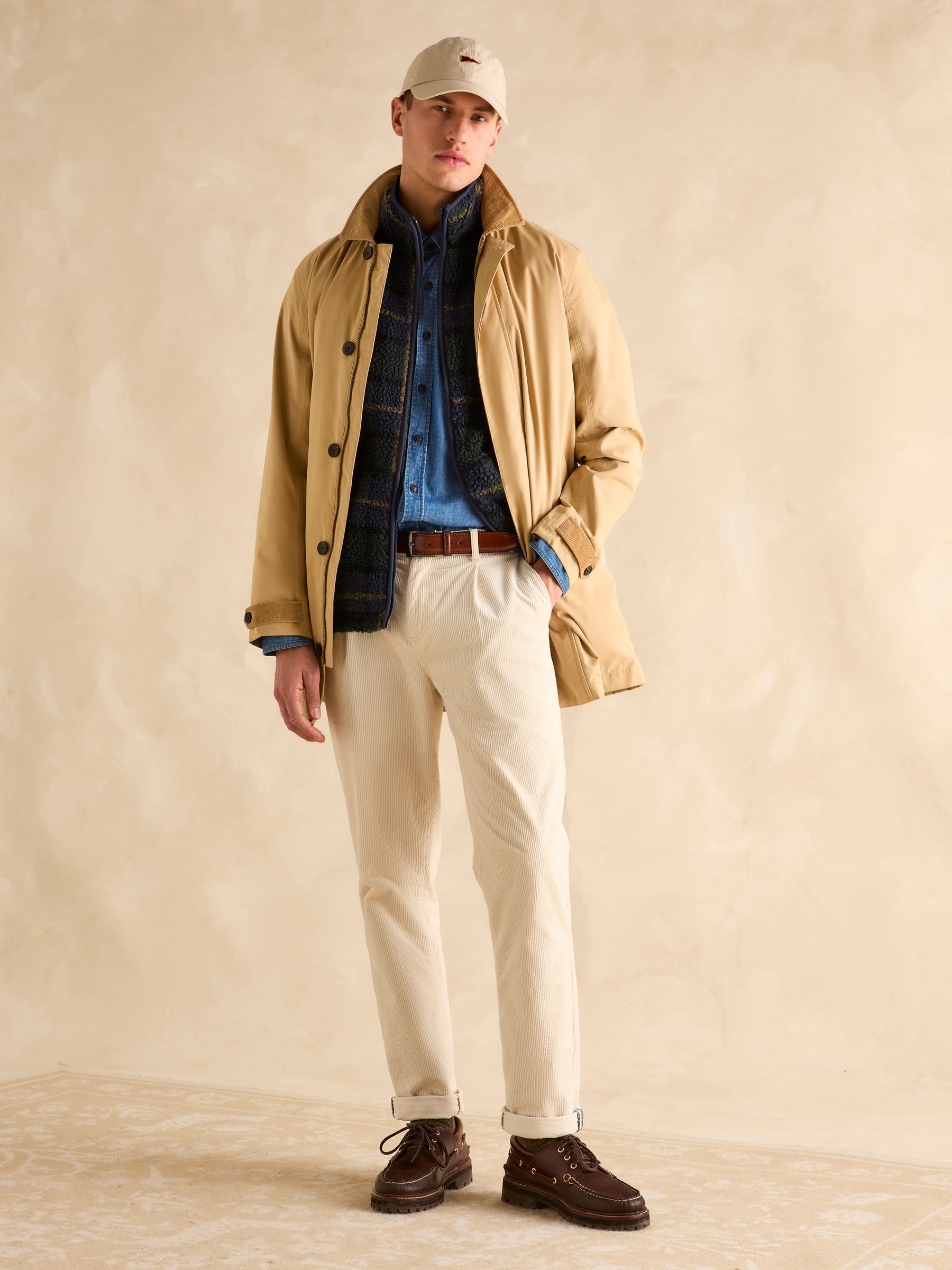 Otis Navy Borg Fleece Gilet - Image 4 of 8