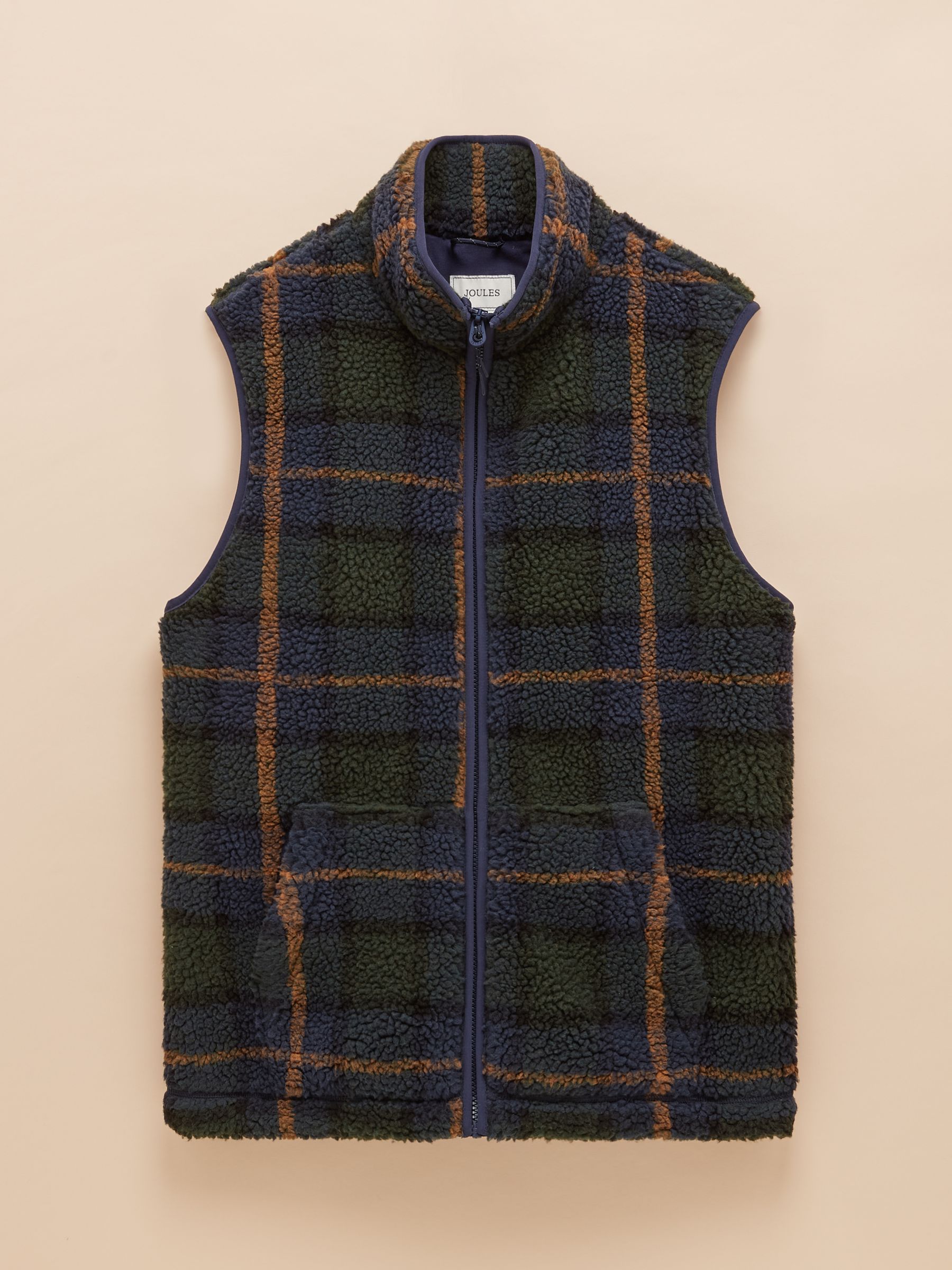 Otis Navy Borg Fleece Gilet - Image 8 of 8