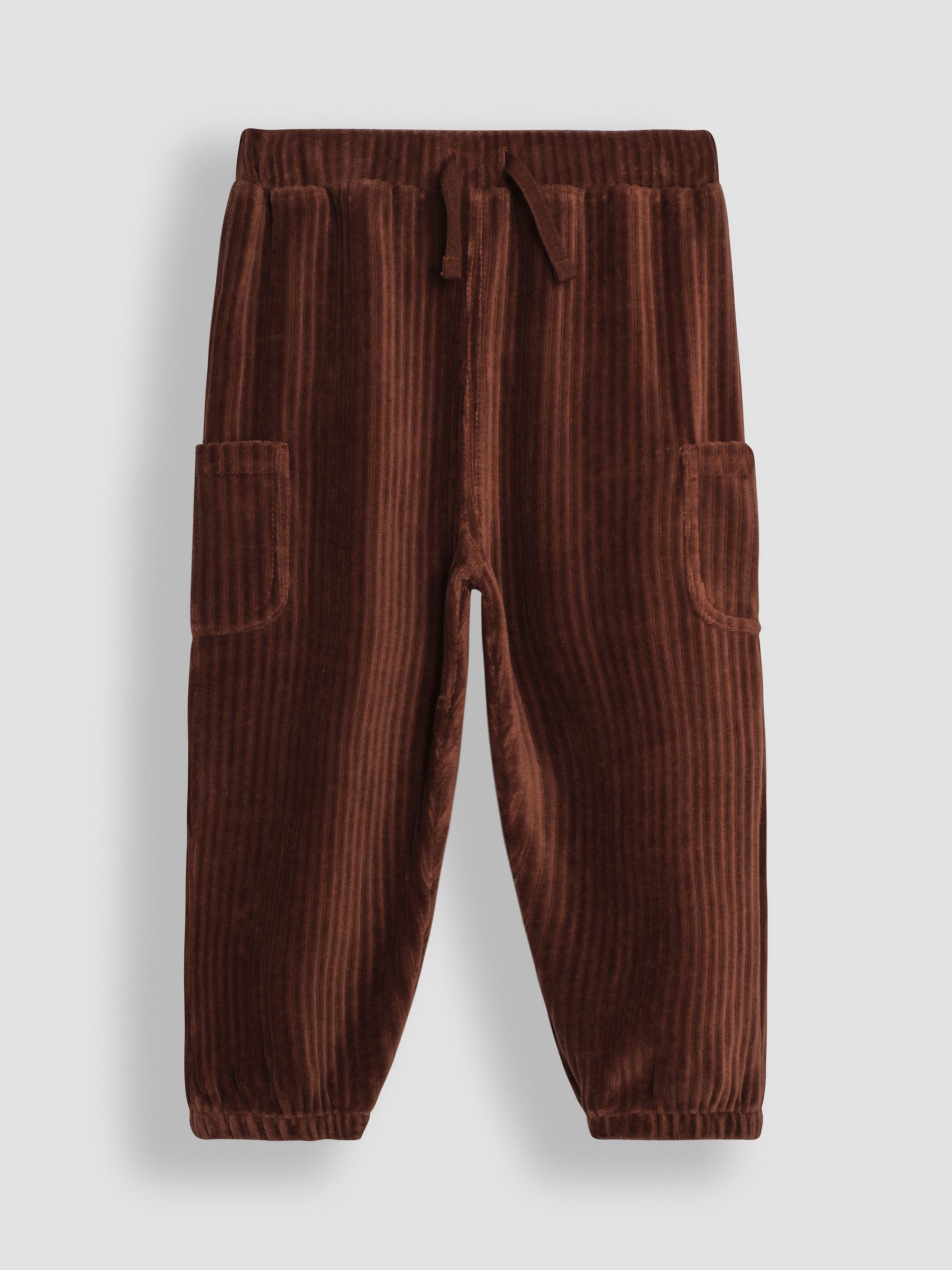 Tan & Natural 2-Pack Velour Pocket Joggers - Image 2 of 5