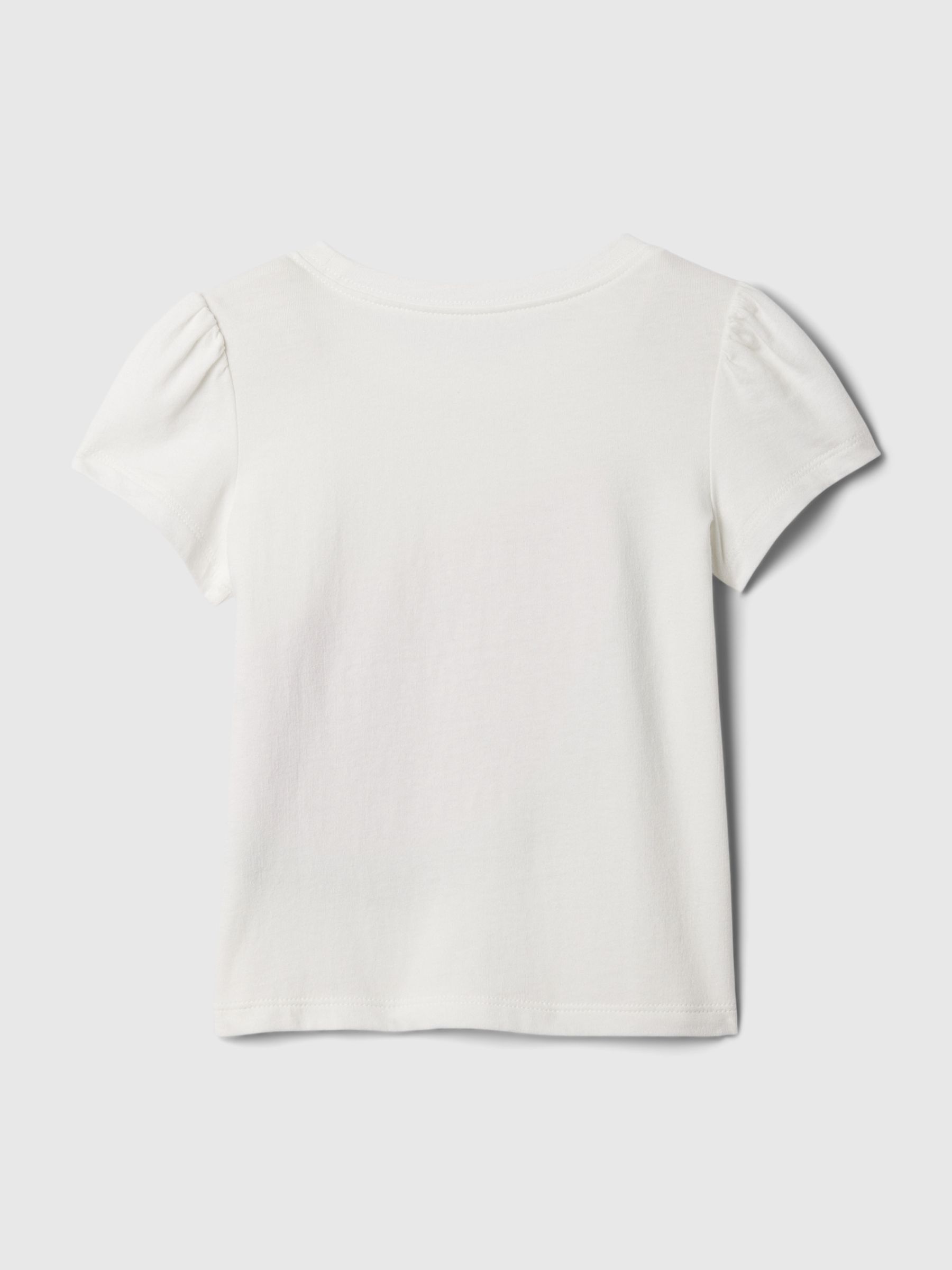 White/Pink Summer Graphic Short Sleeve T-Shirt (Newborn-5yrs) - Image 2 of 2