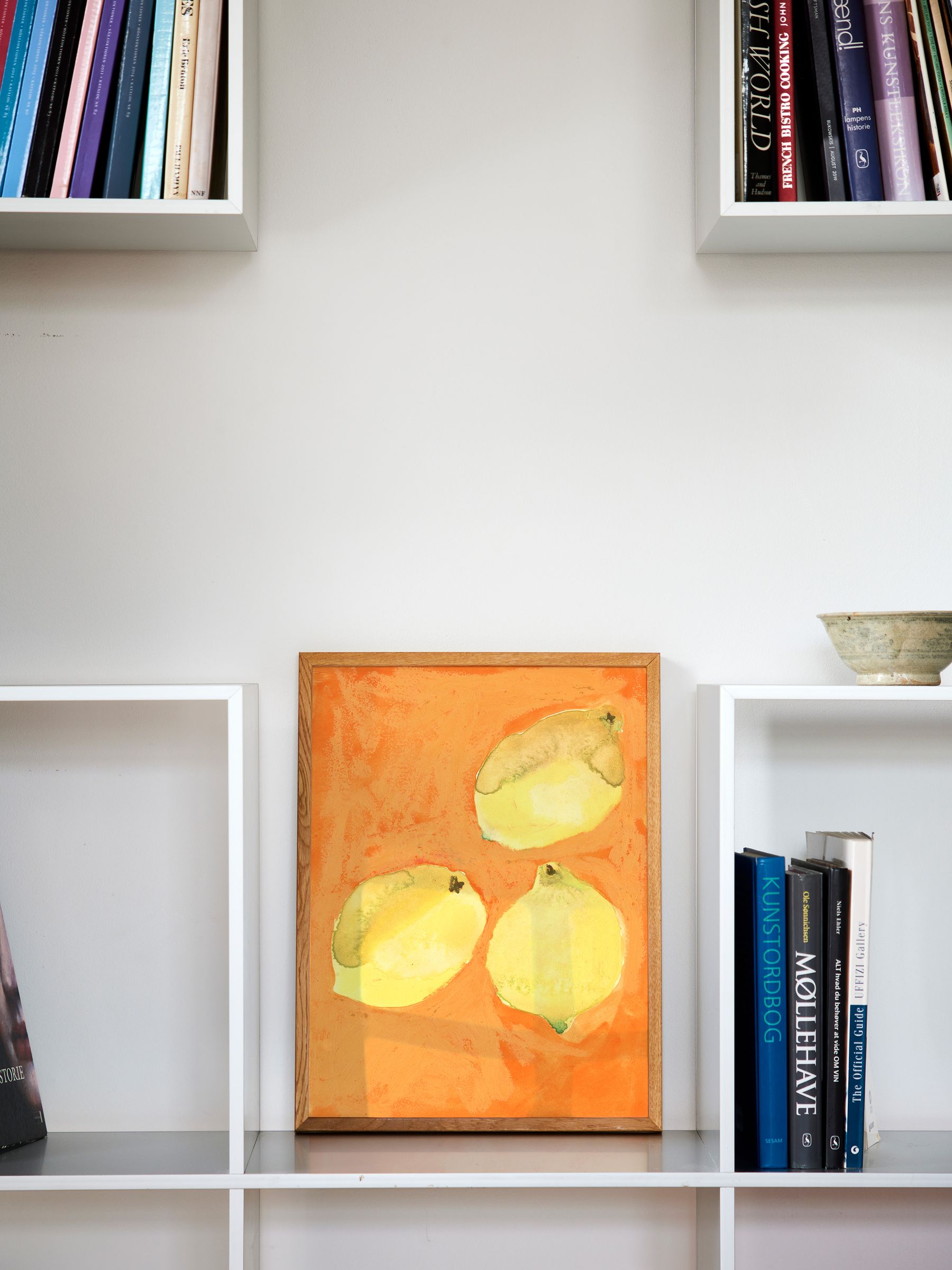Paper Collective Yellow Lemons Framed Wall Art Print in Natural Oak Frame - Image 4 of 4