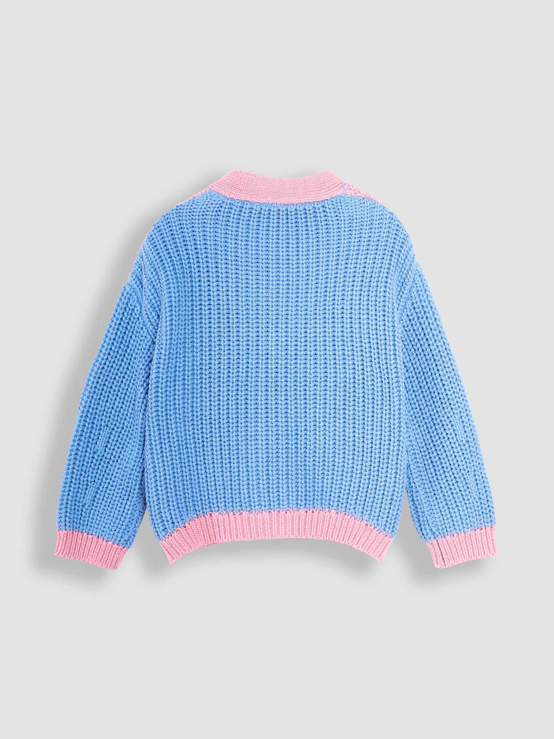 Rose Pink Crochet Pocket Cardigan - Image 3 of 7