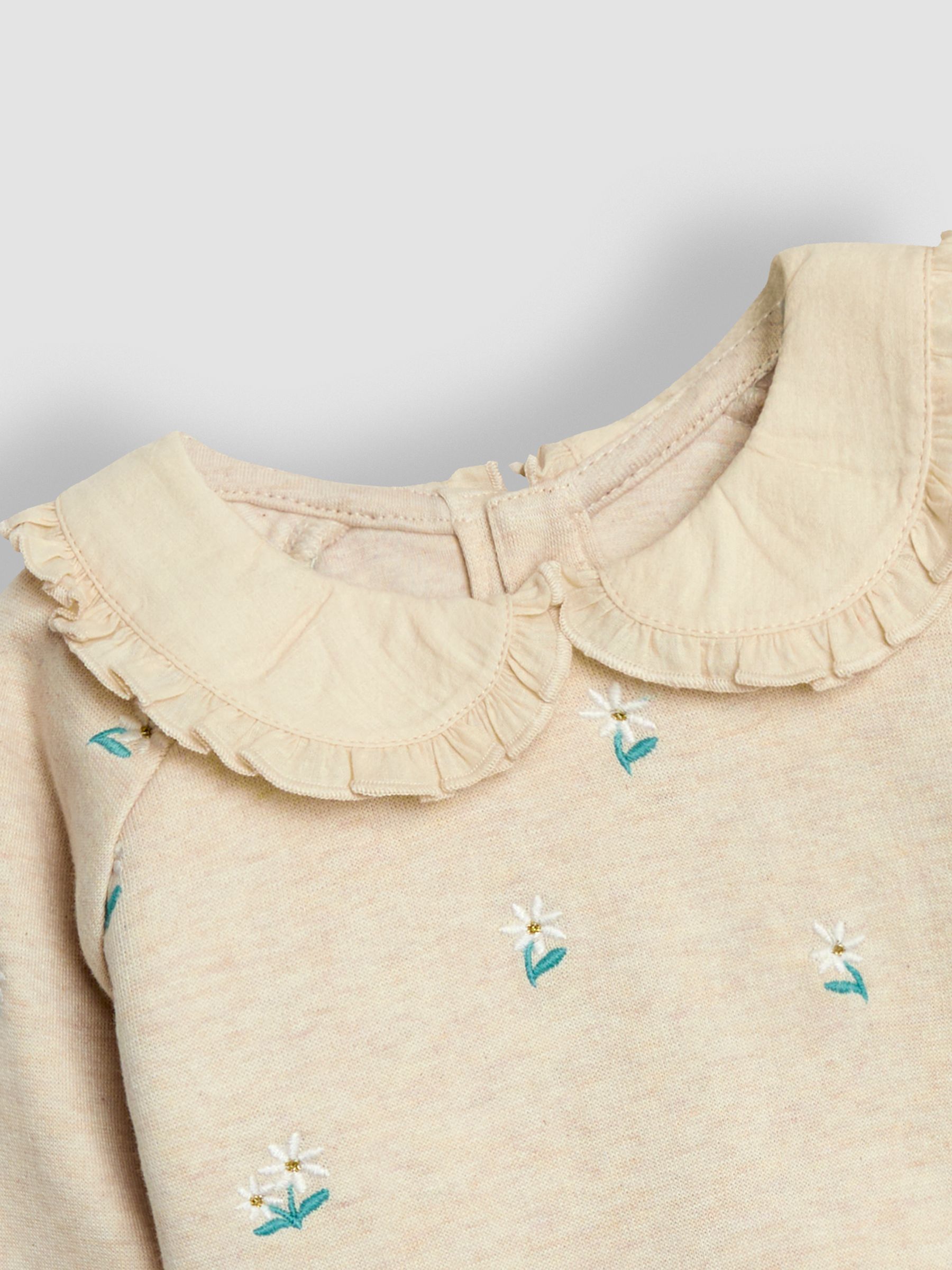 Natural Embroidered Collar Sweatshirt - Image 5 of 5