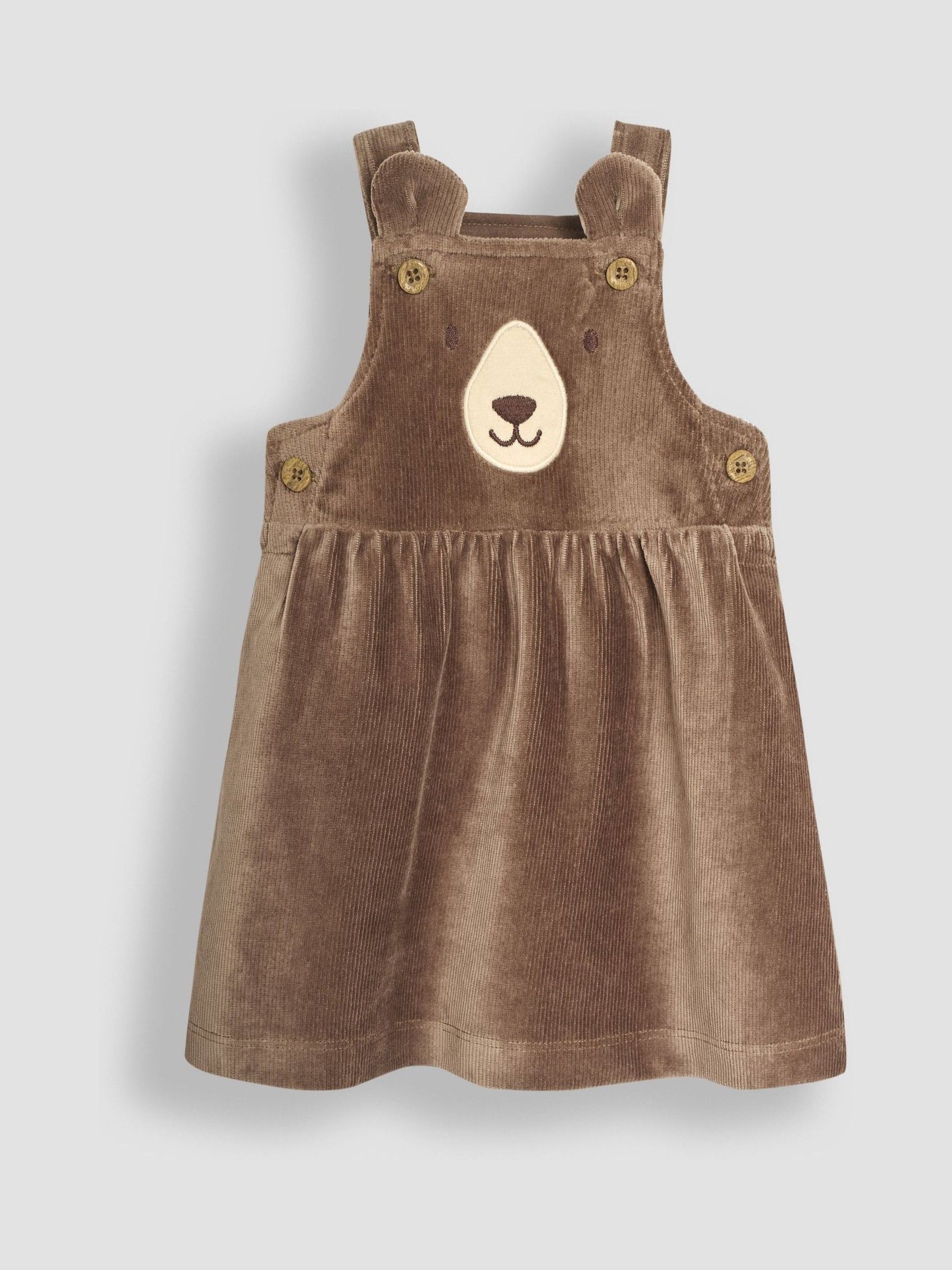 Fawn Bear Velour Pinafore Dress And Top Set 2 Pack - Image 4 of 8