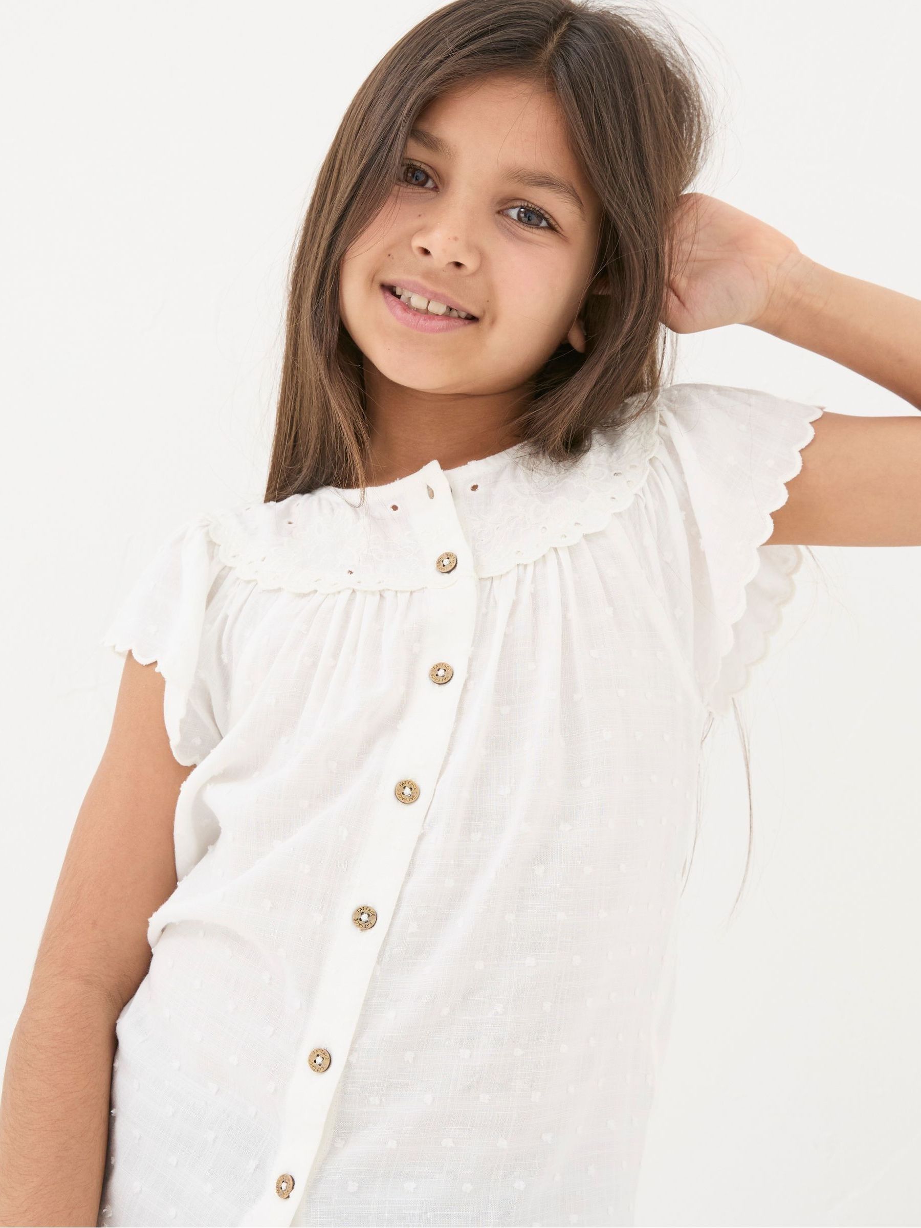 Emily White Embroidered Blouse - Image 3 of 5