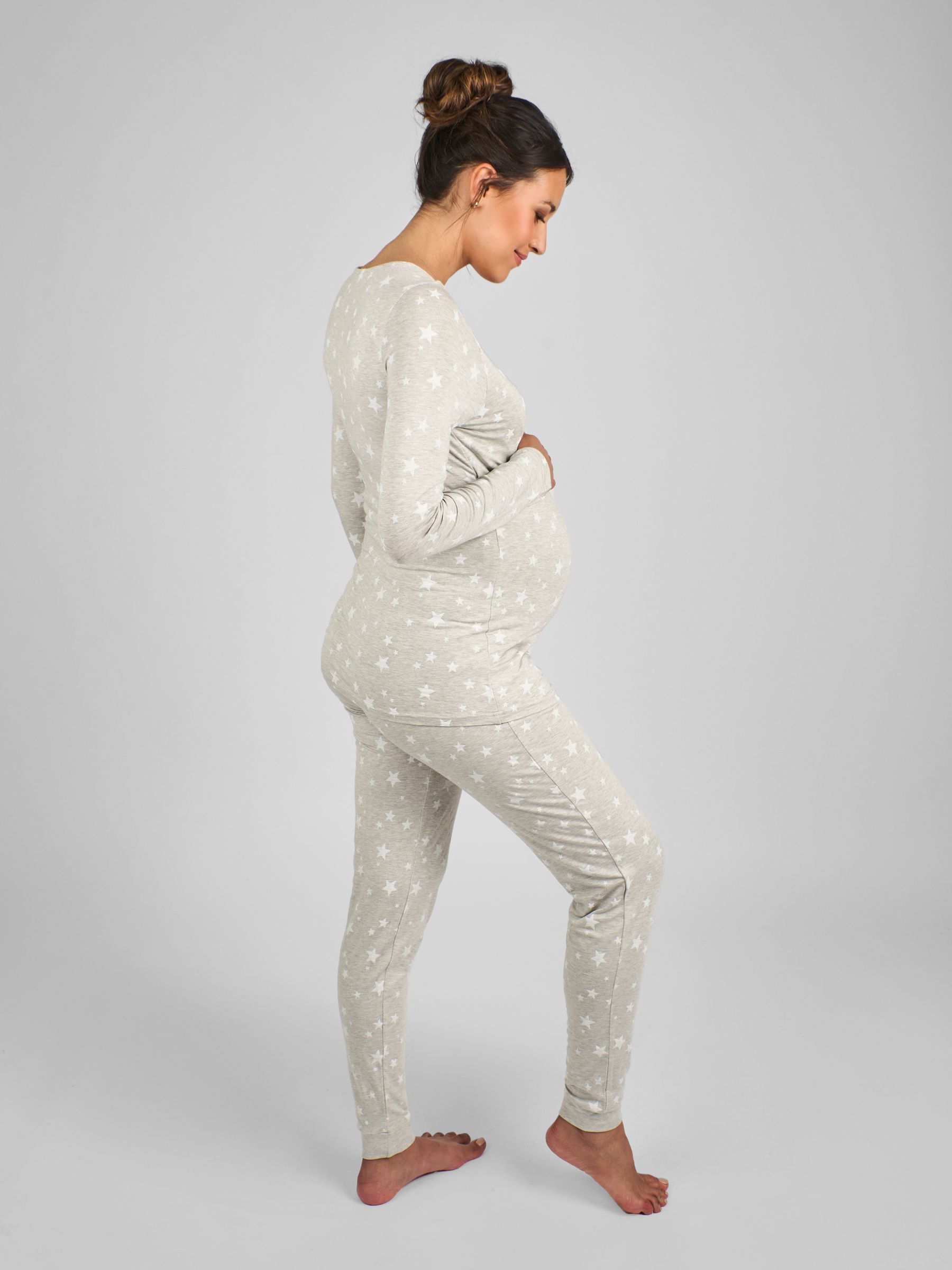 Grey Maternity and Nursing Pyjamas Set - Image 2 of 5