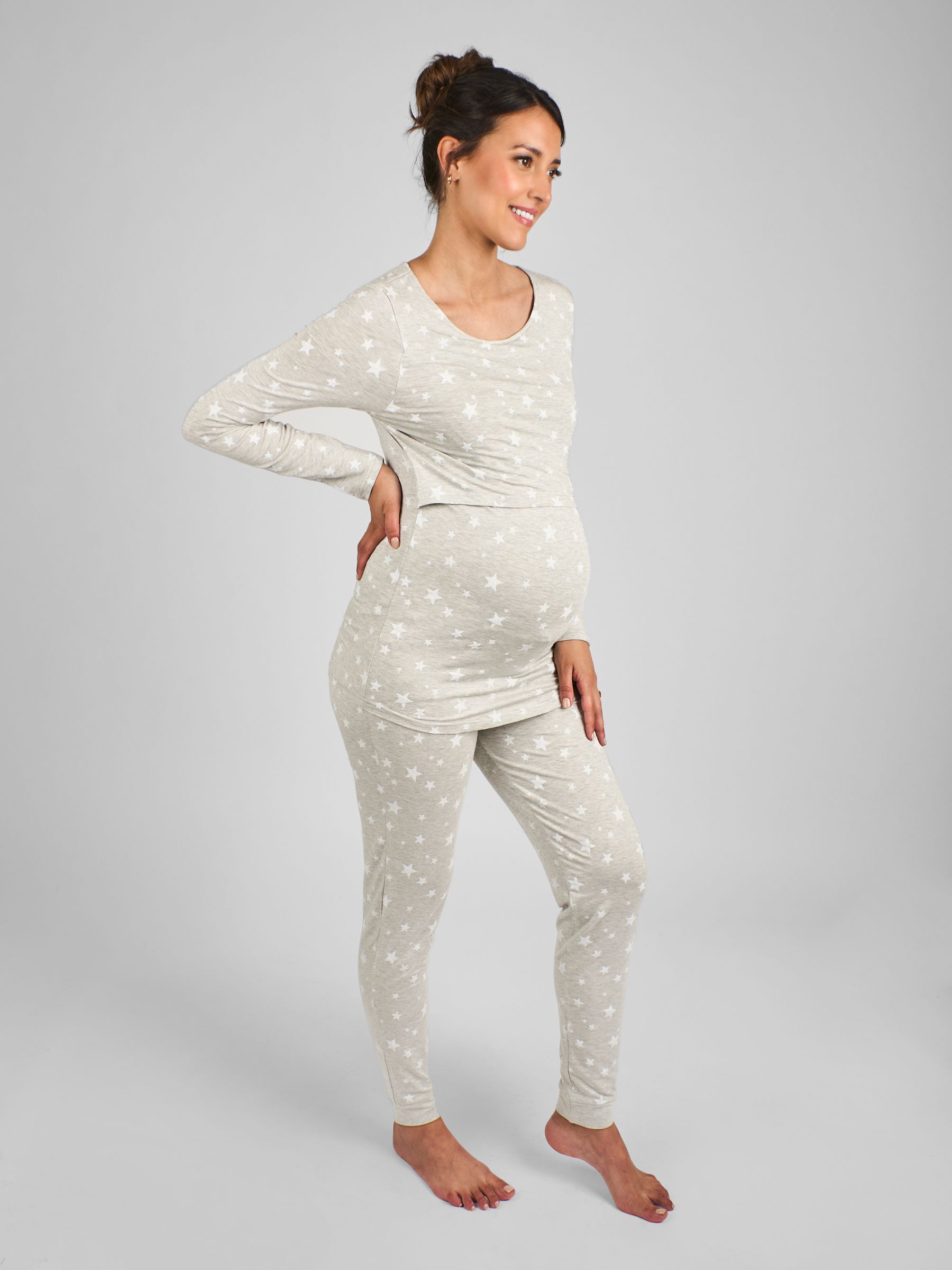 Grey Maternity and Nursing Pyjamas Set - Image 3 of 5
