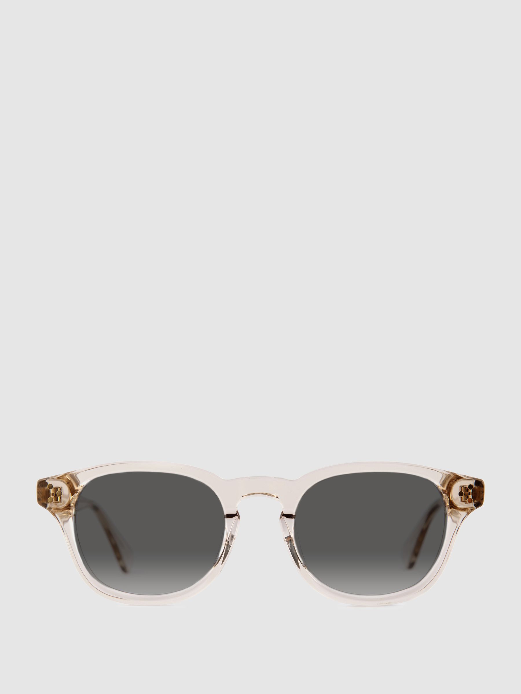 Curry & Paxton Round Sunglasses in Champagne - Image 1 of 4 Curry & Paxton Round Sunglasses in Champagne - Image 1 of 4