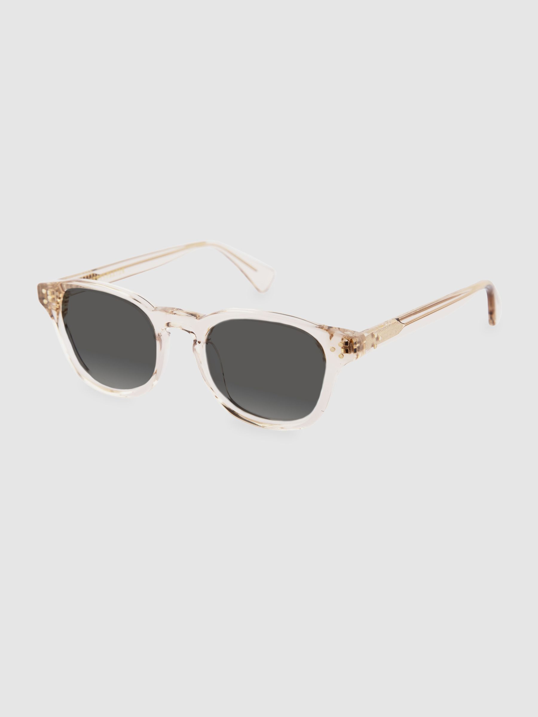 Curry & Paxton Round Sunglasses in Champagne - Image 2 of 4
