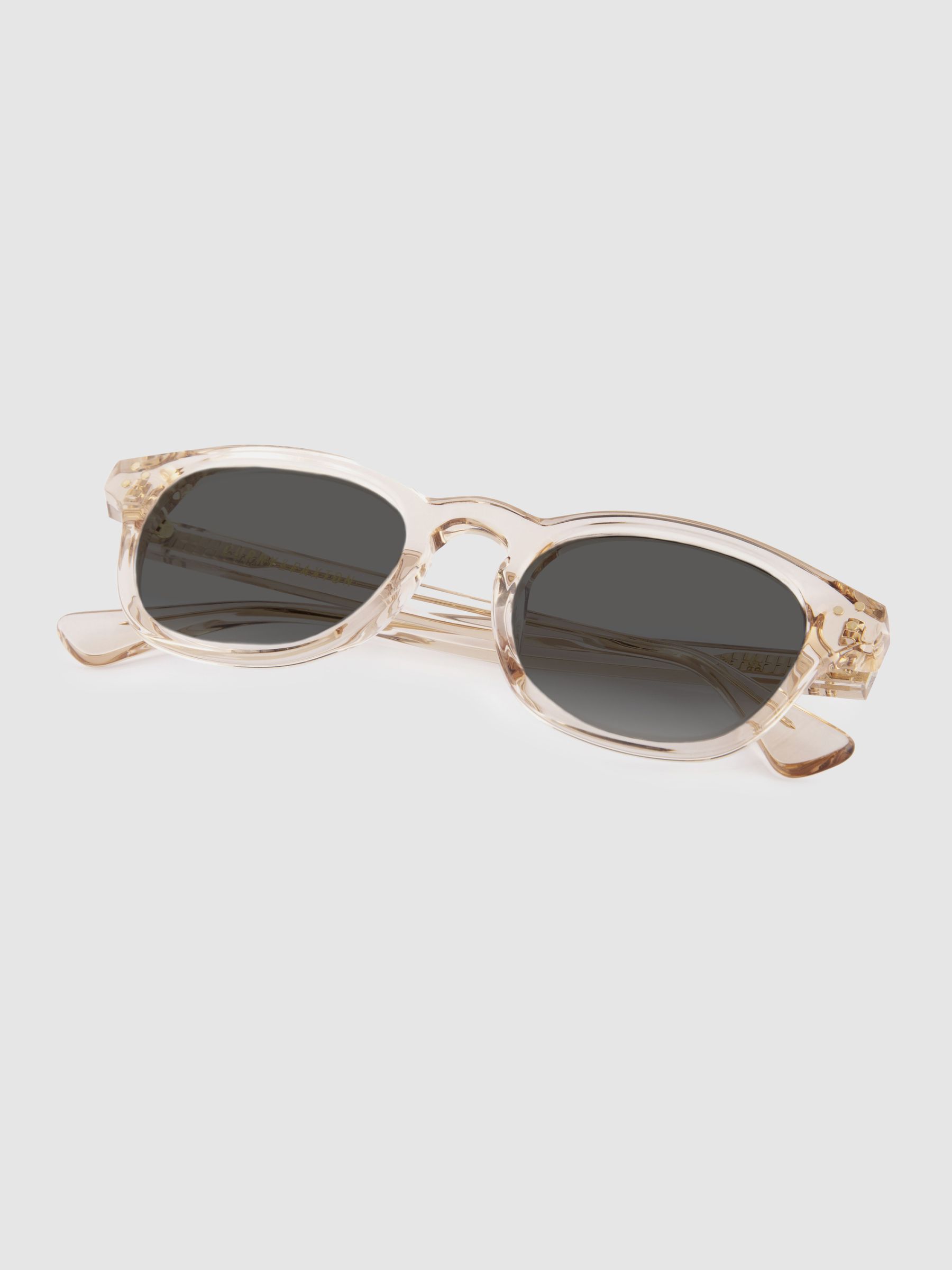 Curry & Paxton Round Sunglasses in Champagne - Image 4 of 4