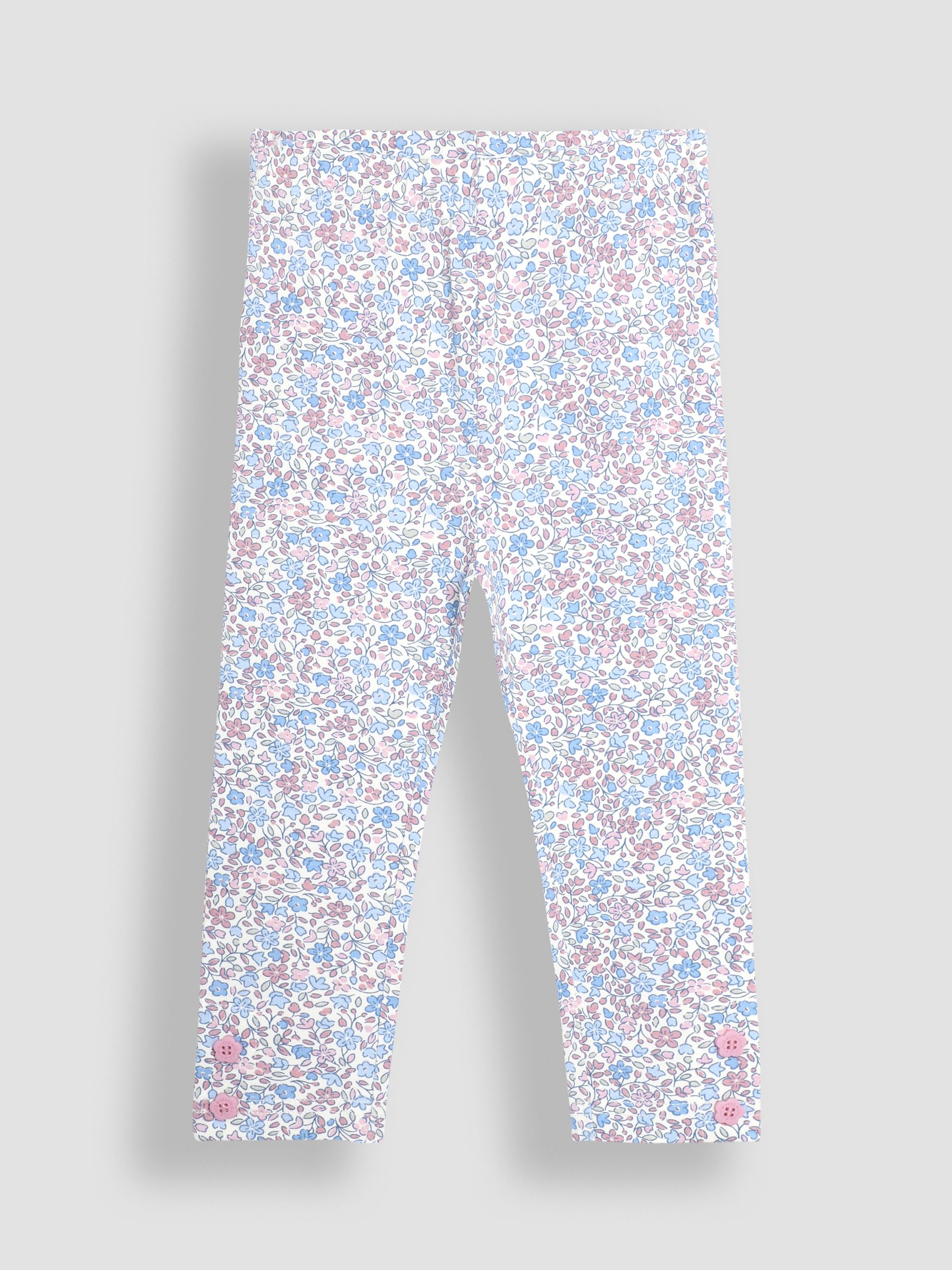 Blue Floral 2-Pack Leggings - Image 2 of 7