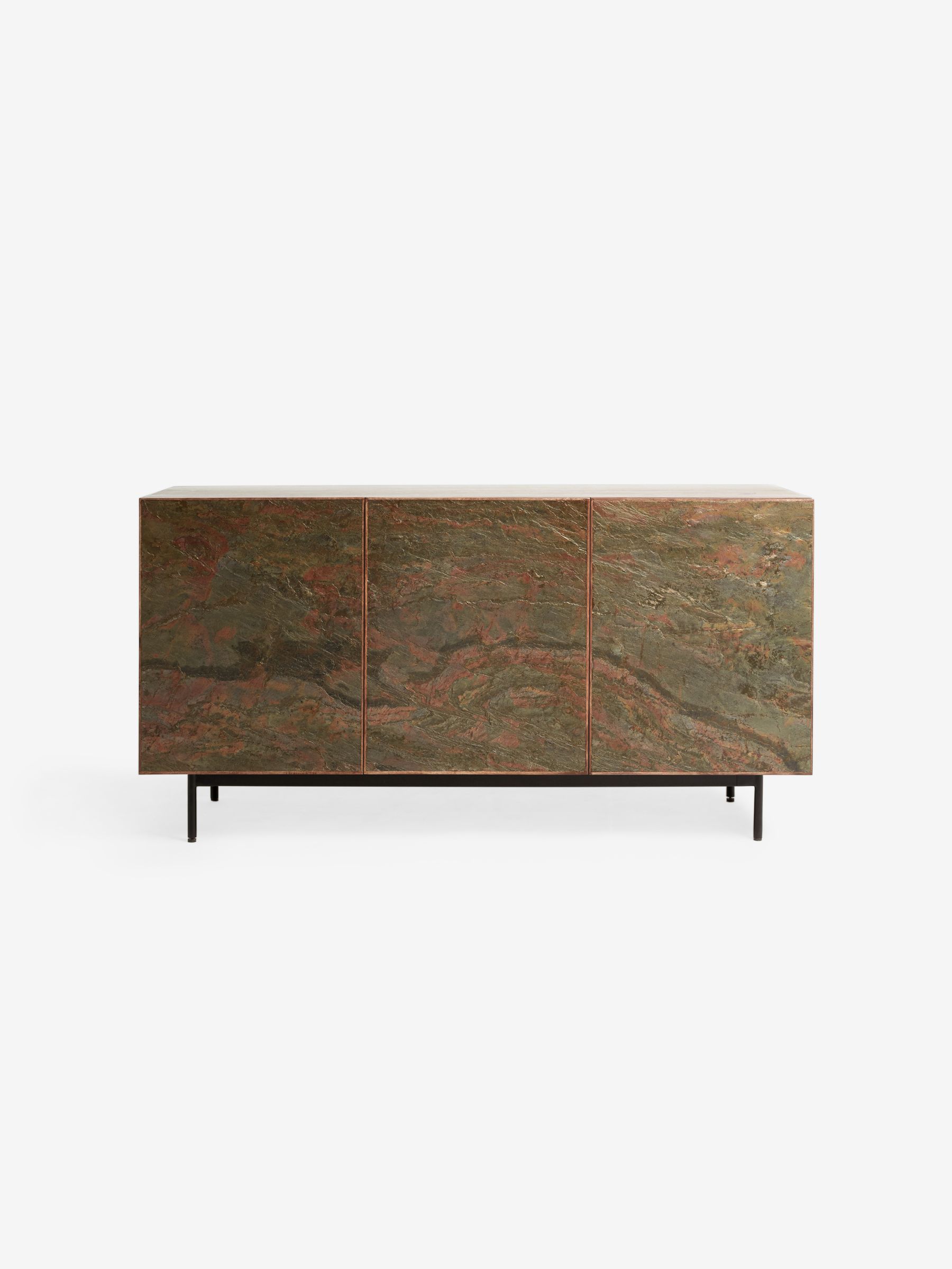 Dilan Large Sideboard in Mango Wood Stone Veneer - Image 6 of 6