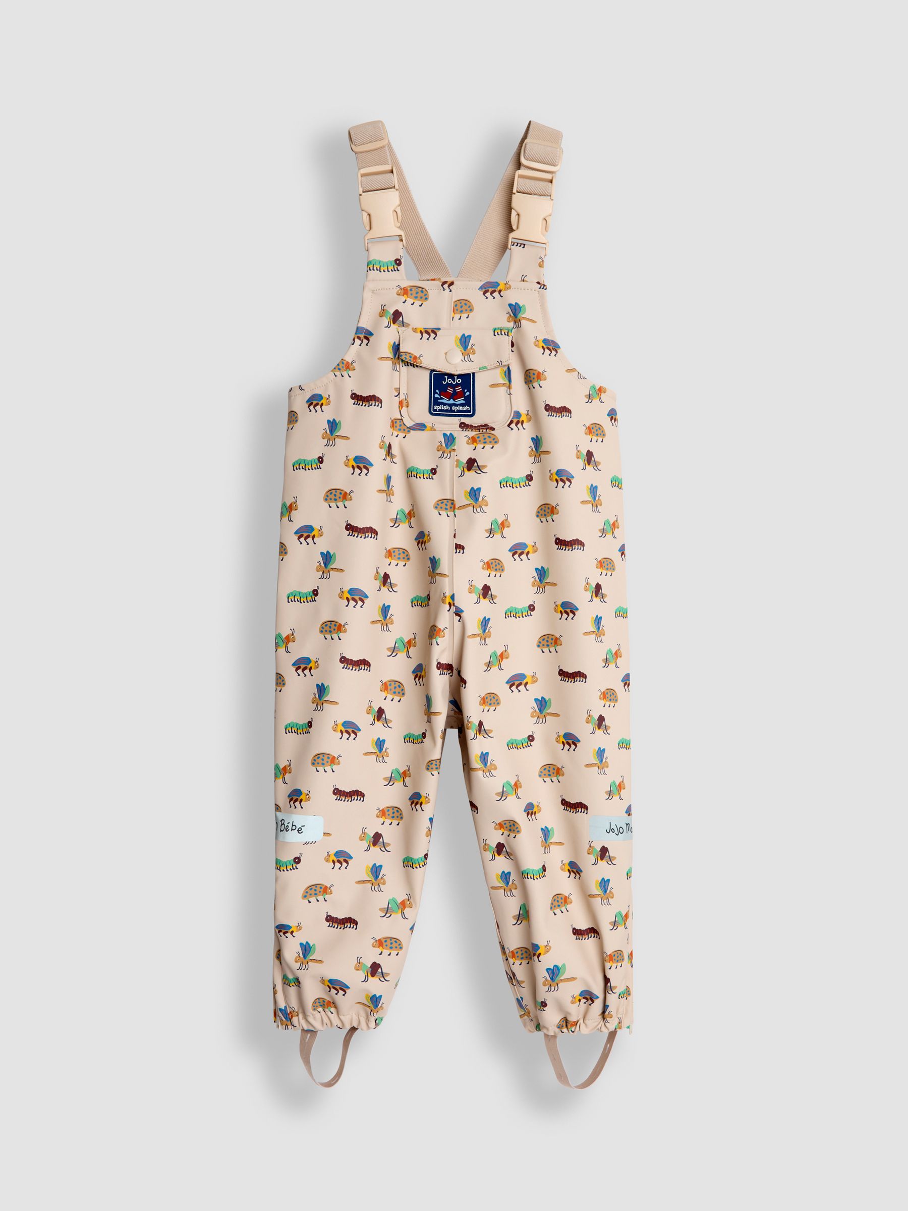 Stone Bug Print Waterproof Dungarees - Image 1 of 3