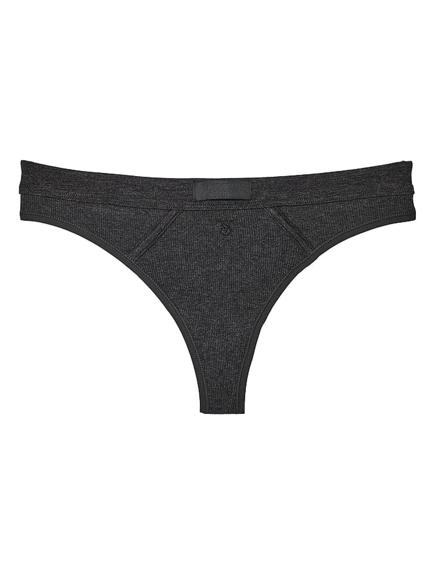 Charcoal Grey Thong Knickers - Image 3 of 3