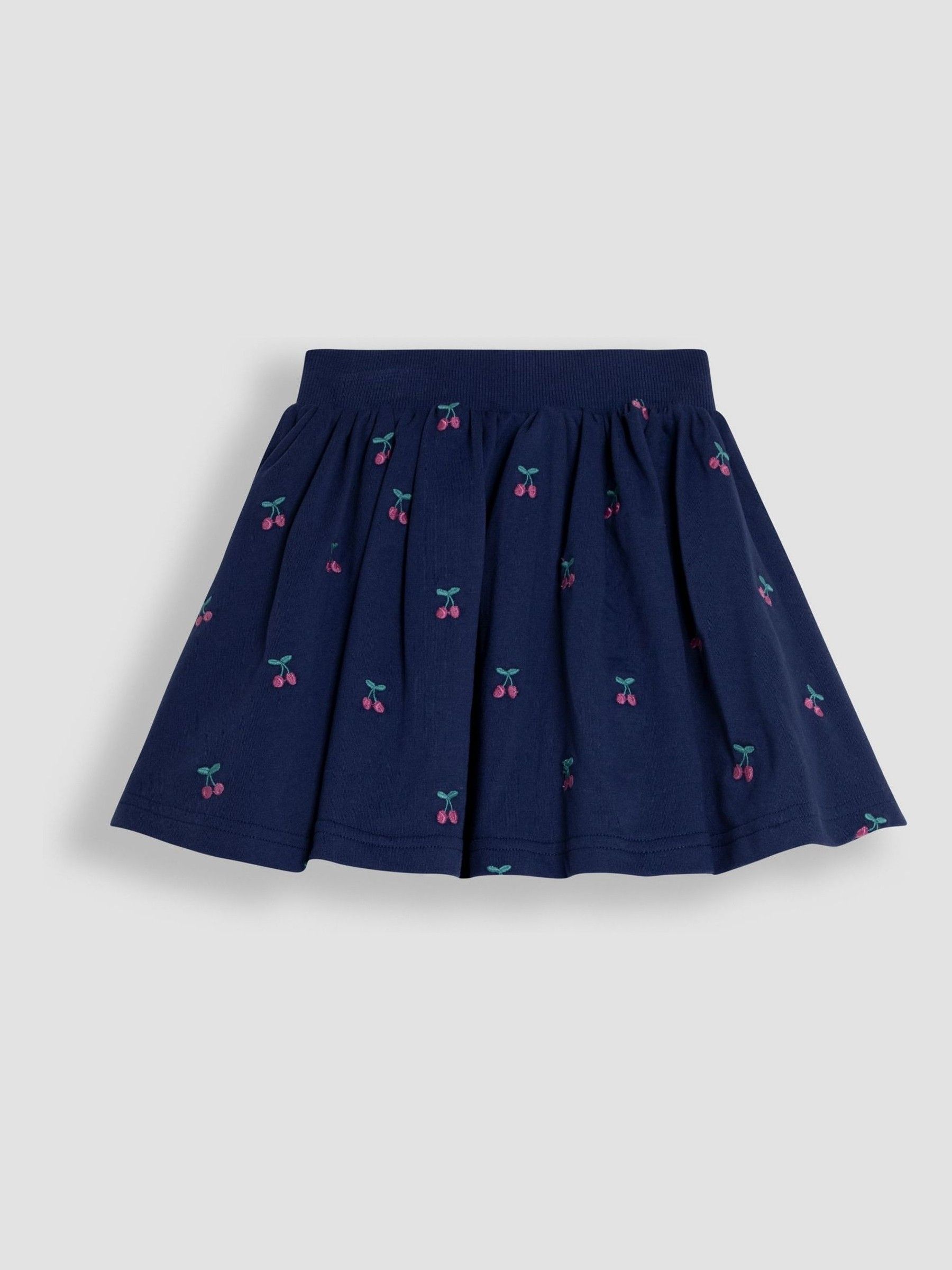 Navy Cherry Embroidered Sweatshirt And Skirt Set 2 Pack - Image 5 of 5