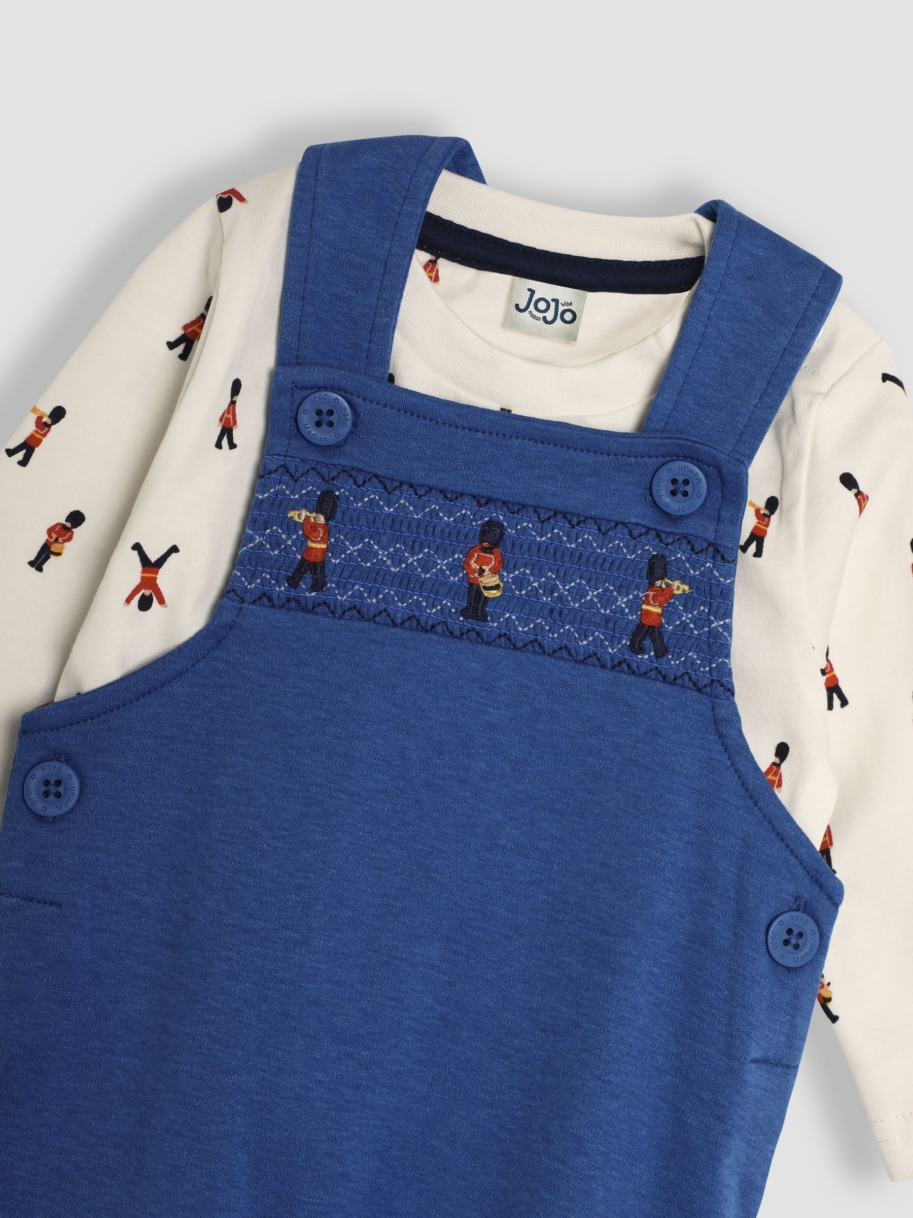 Blue King's Guard Embroidered Dungarees And Top Set - Image 6 of 6
