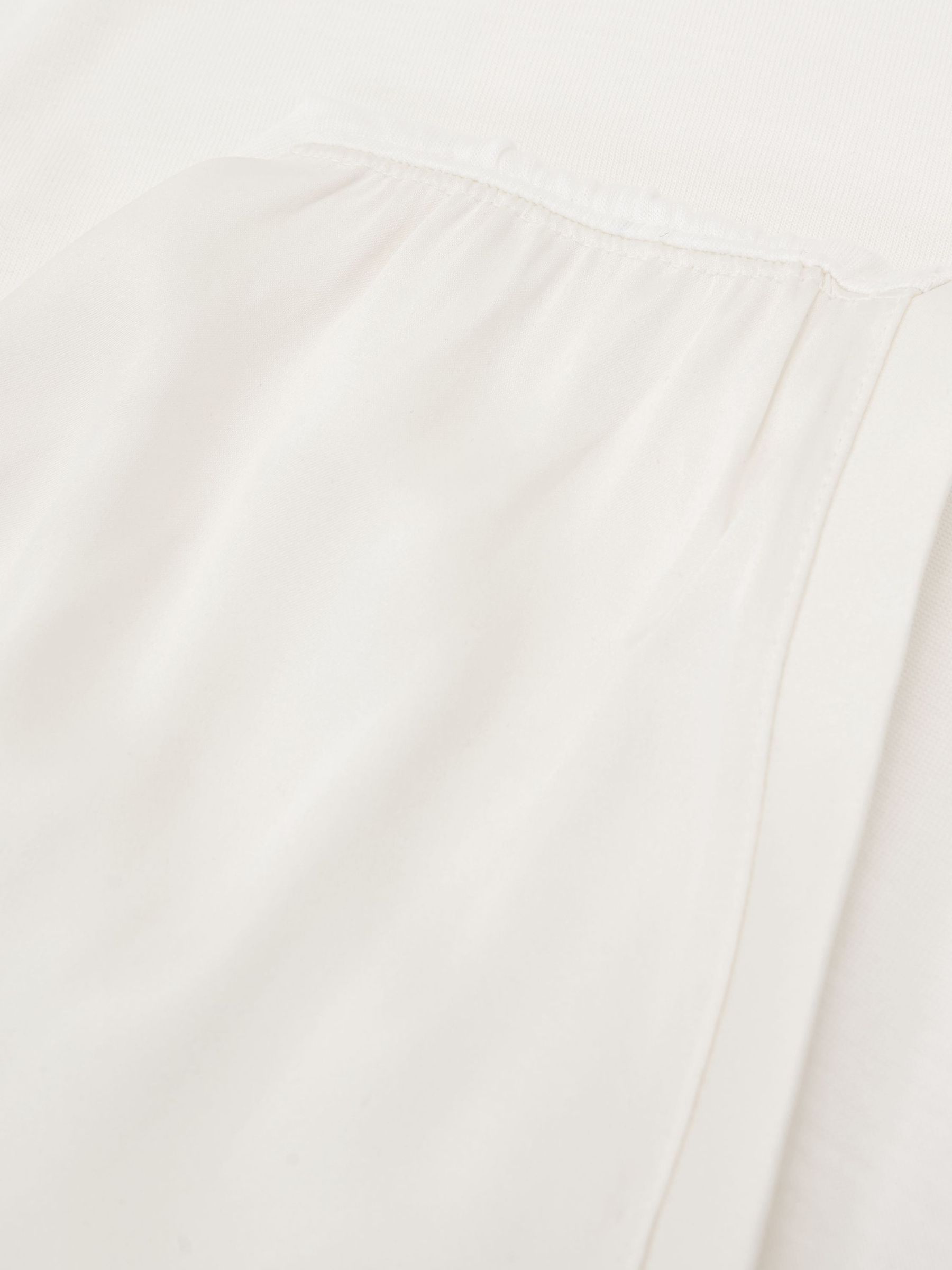 Silk-Front V-Neck Sleeveless Top in White - Image 6 of 6