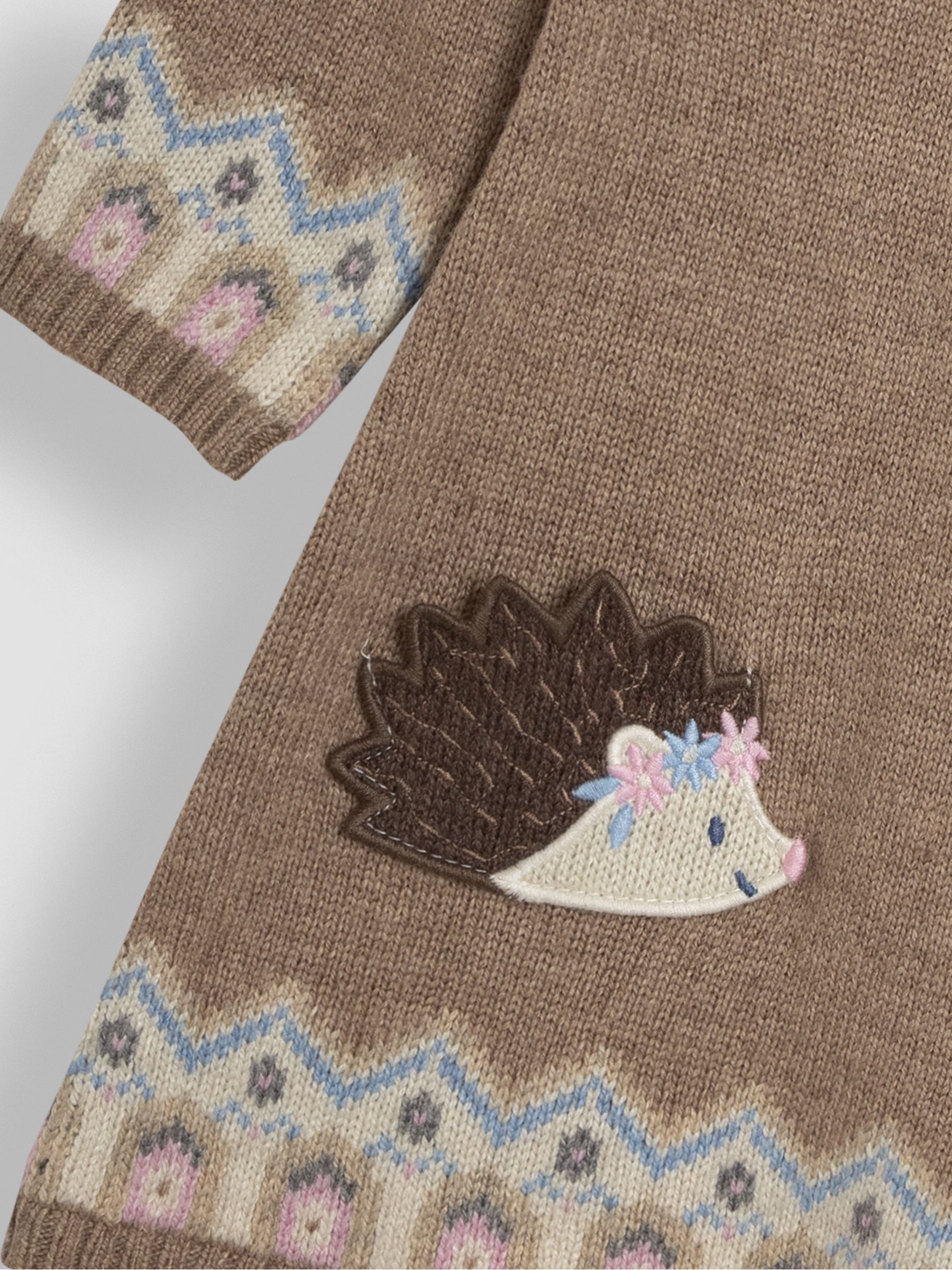 Neutral Hedgehog Knitted Dress - Image 3 of 3