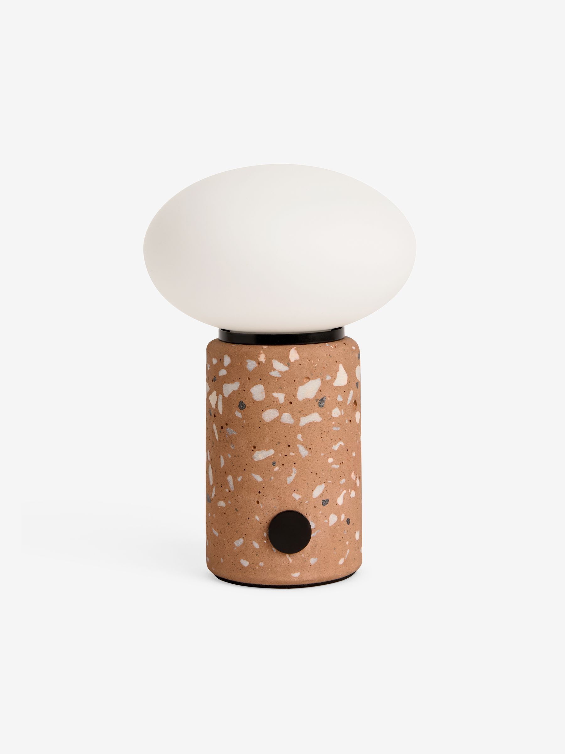 Mirissa Terazzo USB Wireless Table Lamp in Brown - Image 4 of 5