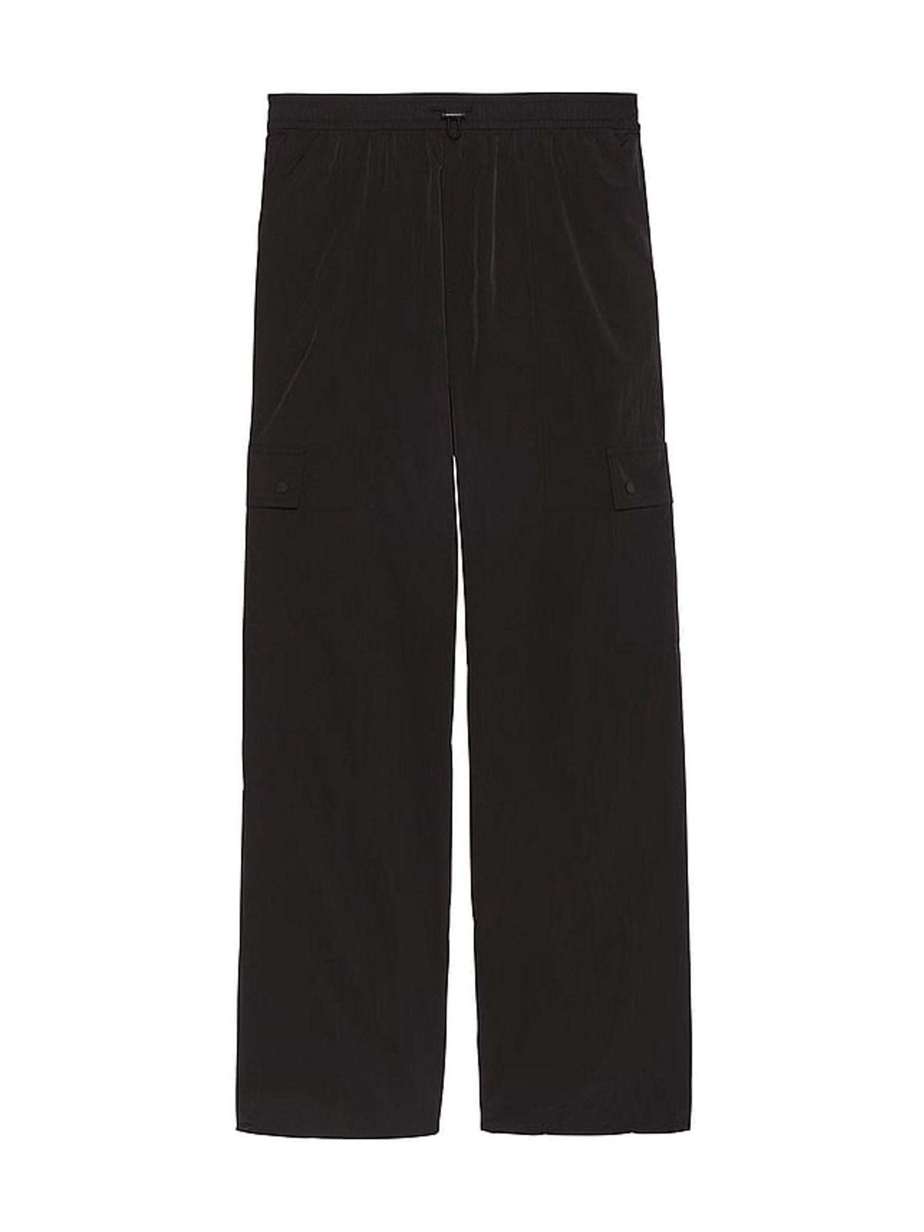 Black Parachute Cargo Trousers - Image 3 of 3