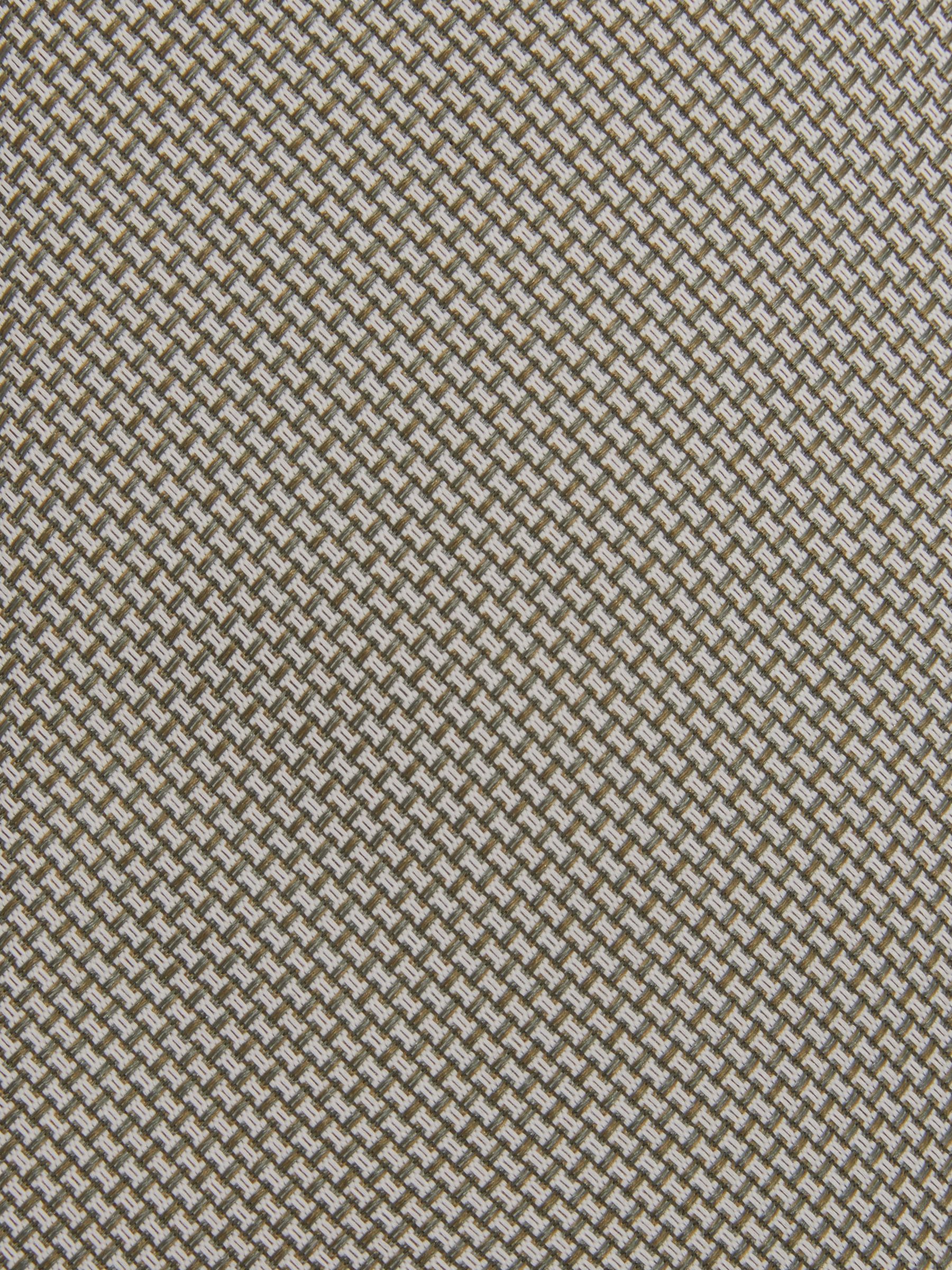Textured Silk Blend Tie in Light Sage - Image 5 of 5