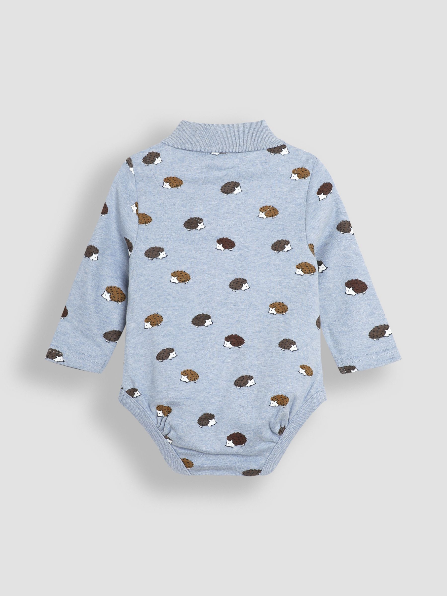 Blue Hedgehog Printed Polo Shirt Bodysuit - Image 2 of 3