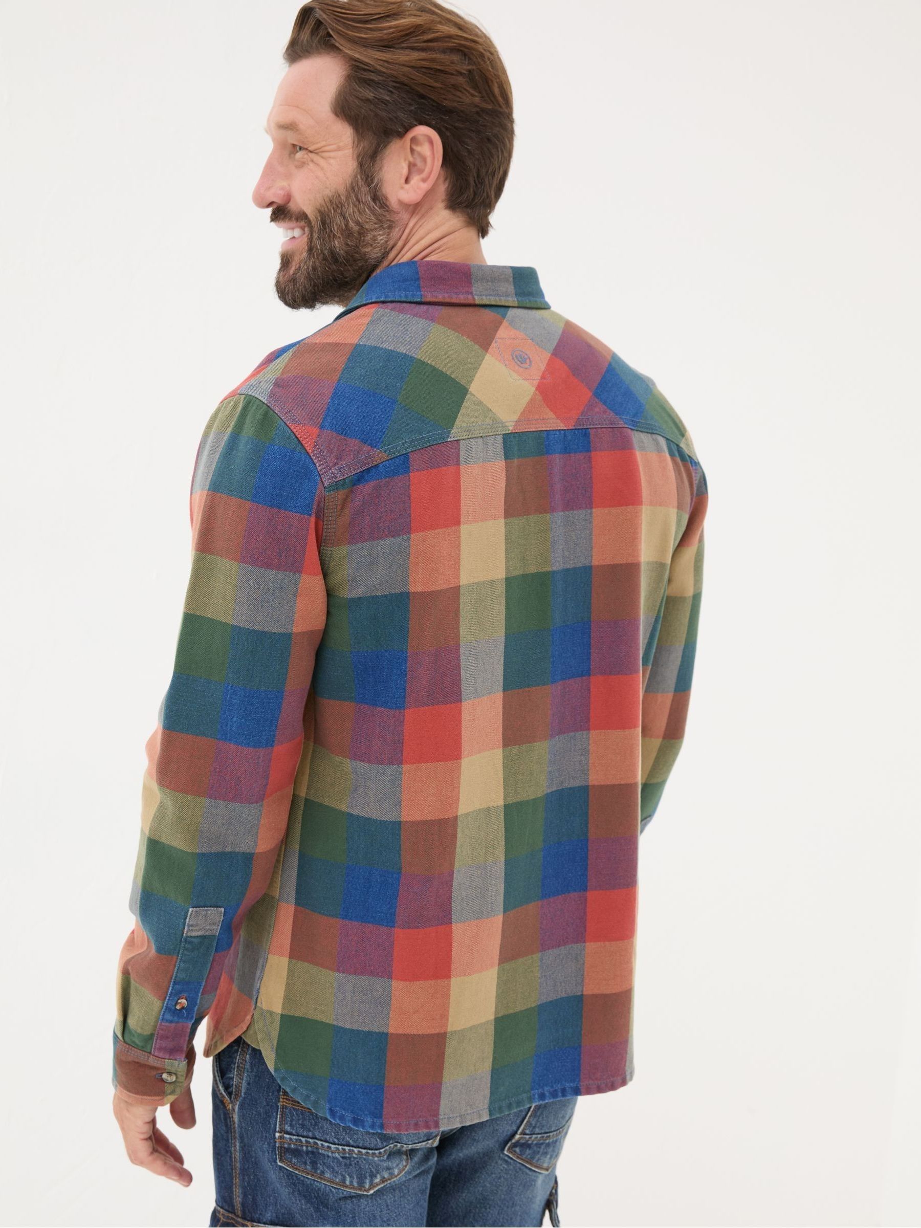 Blue/Orange Rye Buffalo Check Shirt - Image 3 of 6