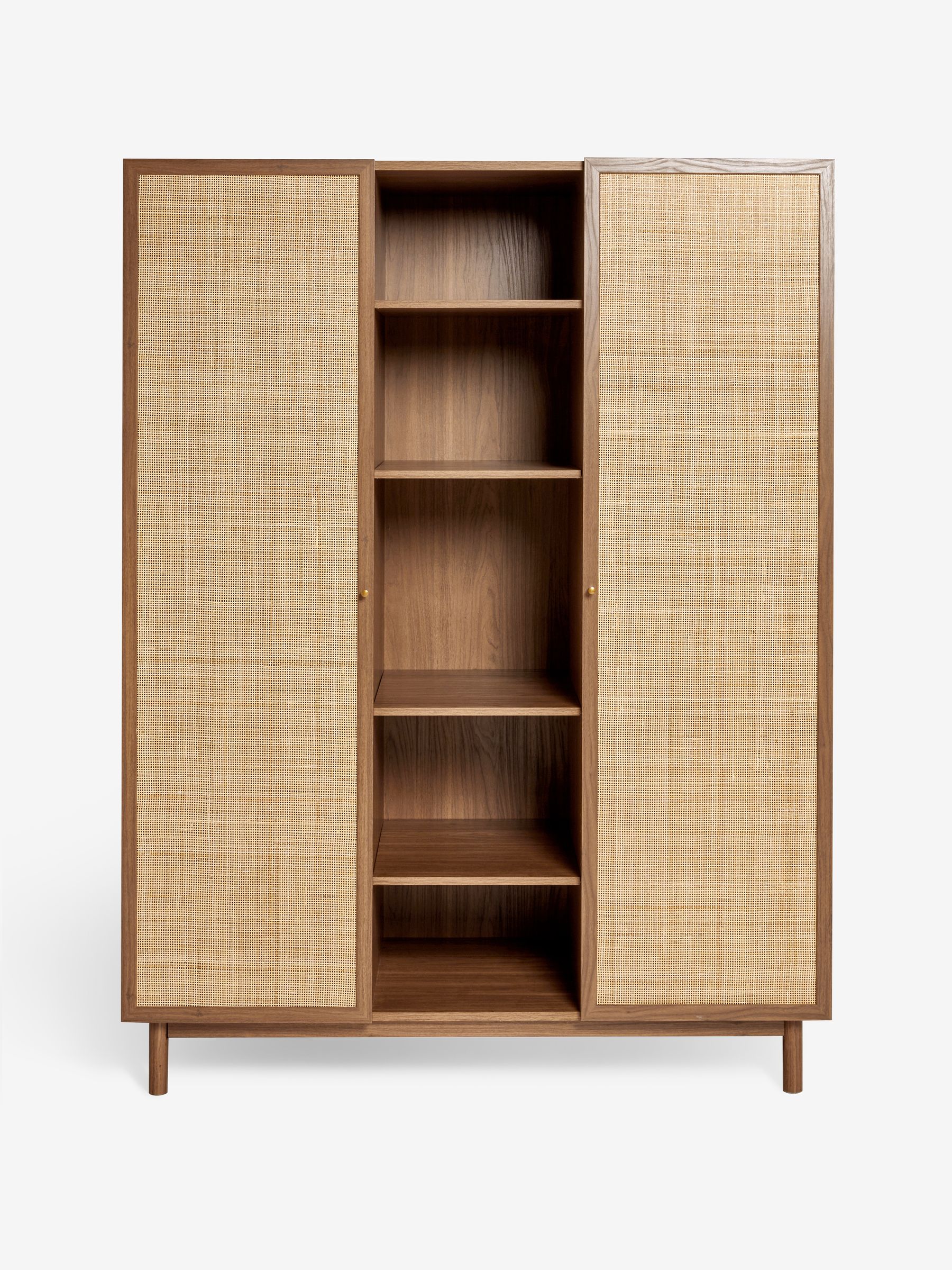 Pavia Rattan Triple Wardrobe in Dark Oak Effect - Image 5 of 5