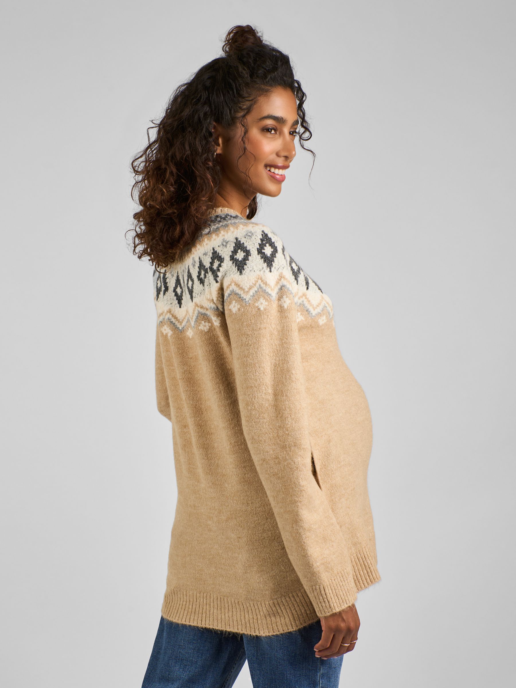 Oatmeal Maternity & Nursing Jumper - Image 2 of 5