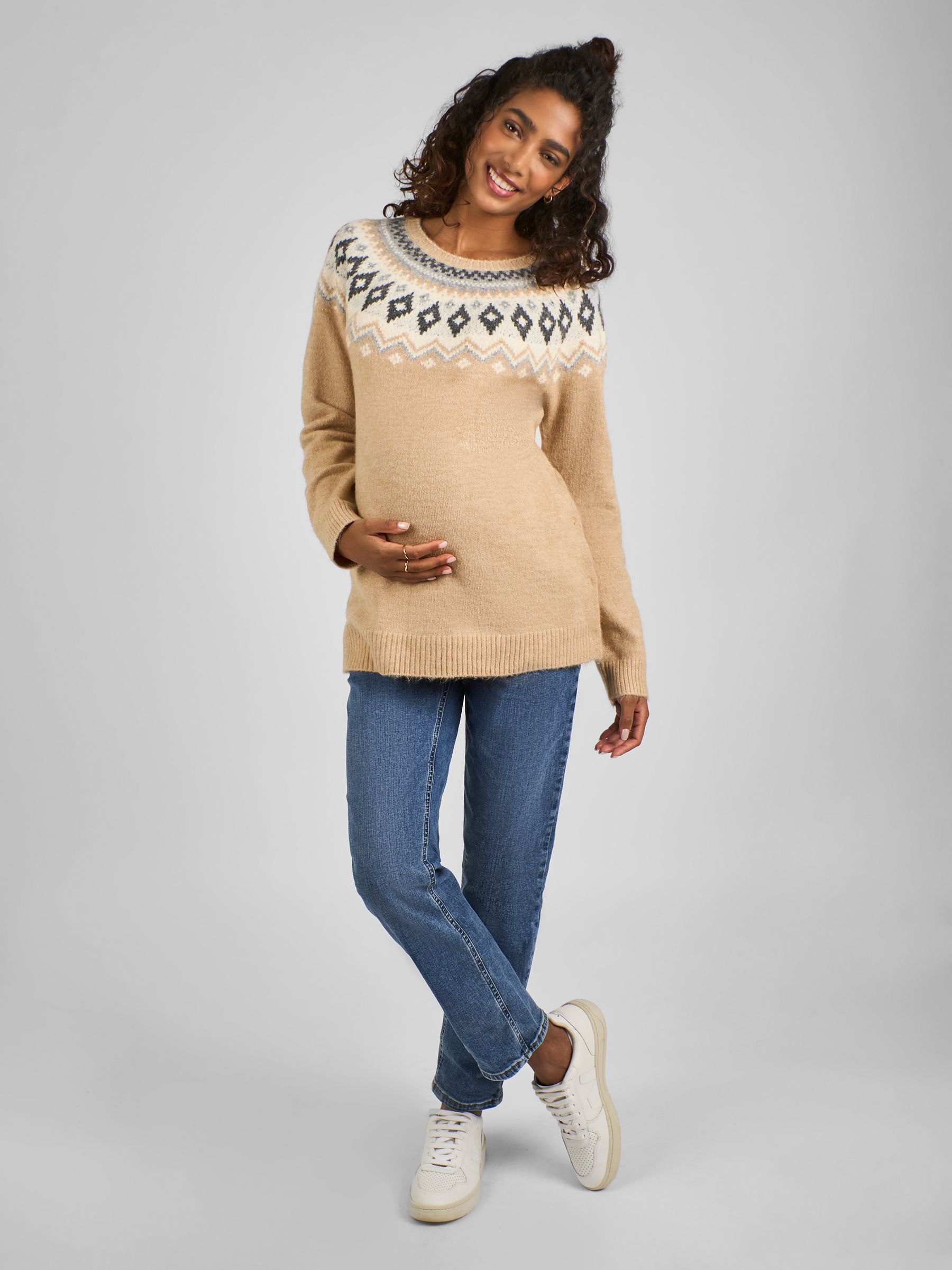 Oatmeal Maternity & Nursing Jumper - Image 3 of 5