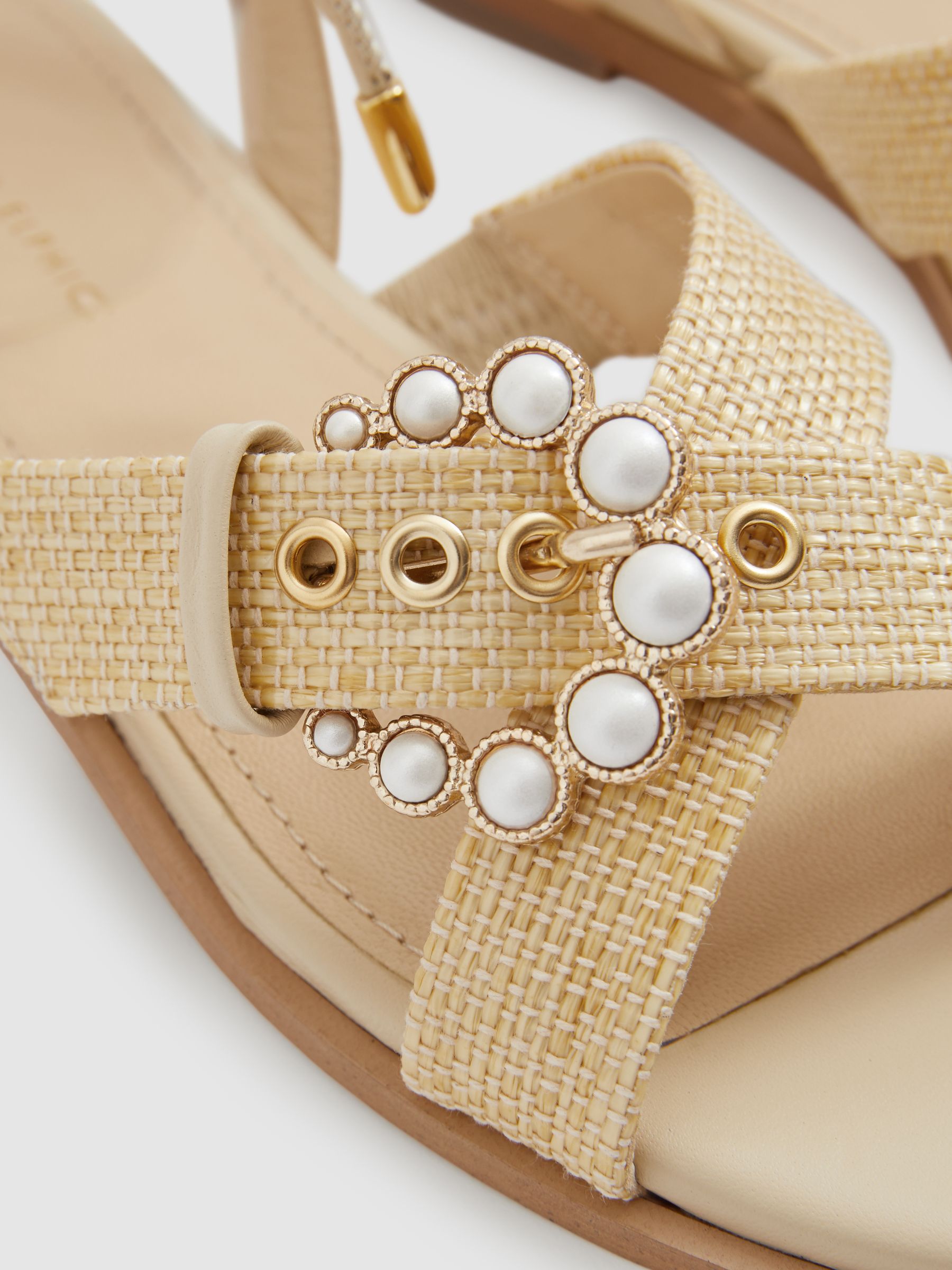 Camilla Elphick Leather Sandals in Natural - Image 4 of 4