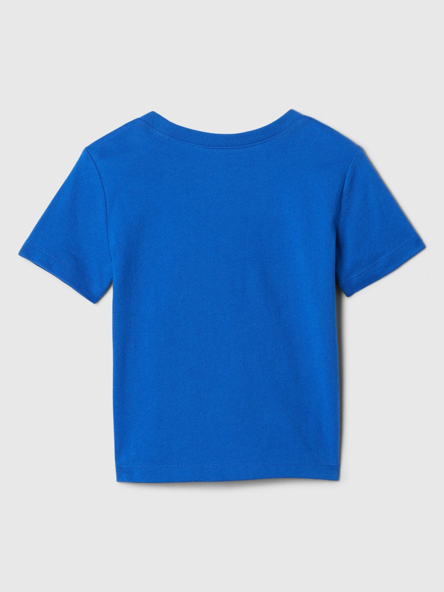Blue Shark Graphic Short Sleeve T-Shirt (Newborn-5yrs) - Image 2 of 2