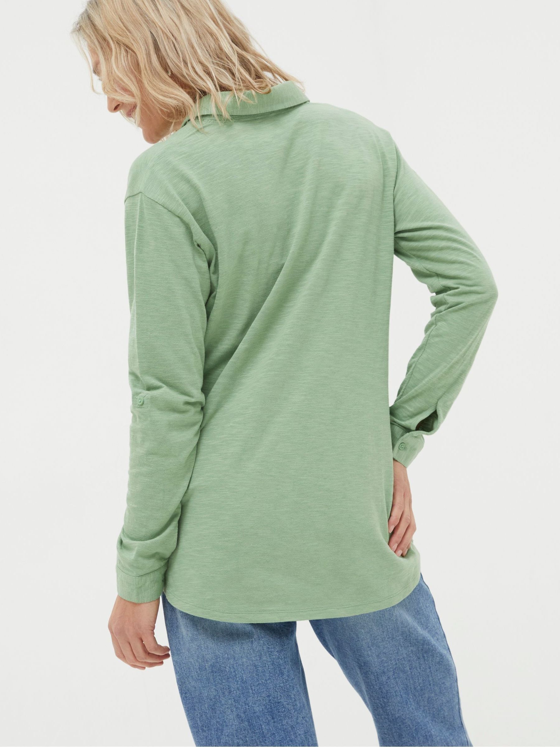 Paige Sage Green Jersey Shirt - Image 2 of 4