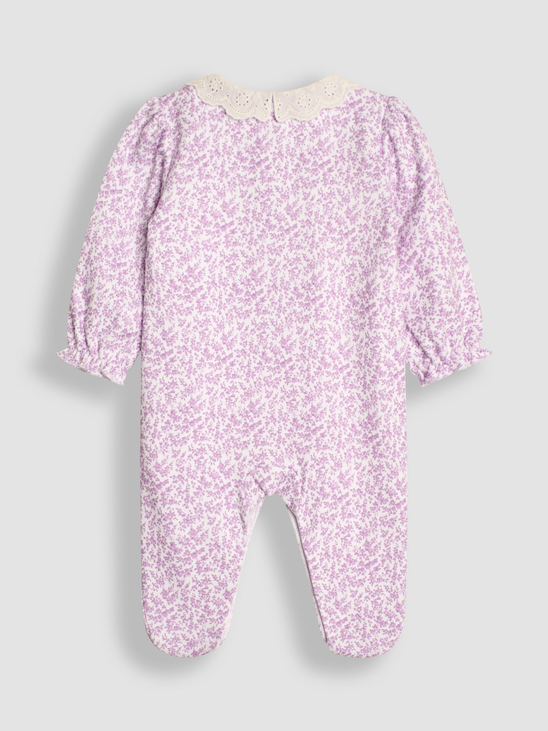 Lilac Pretty Floral Sleepsuit - Image 6 of 7