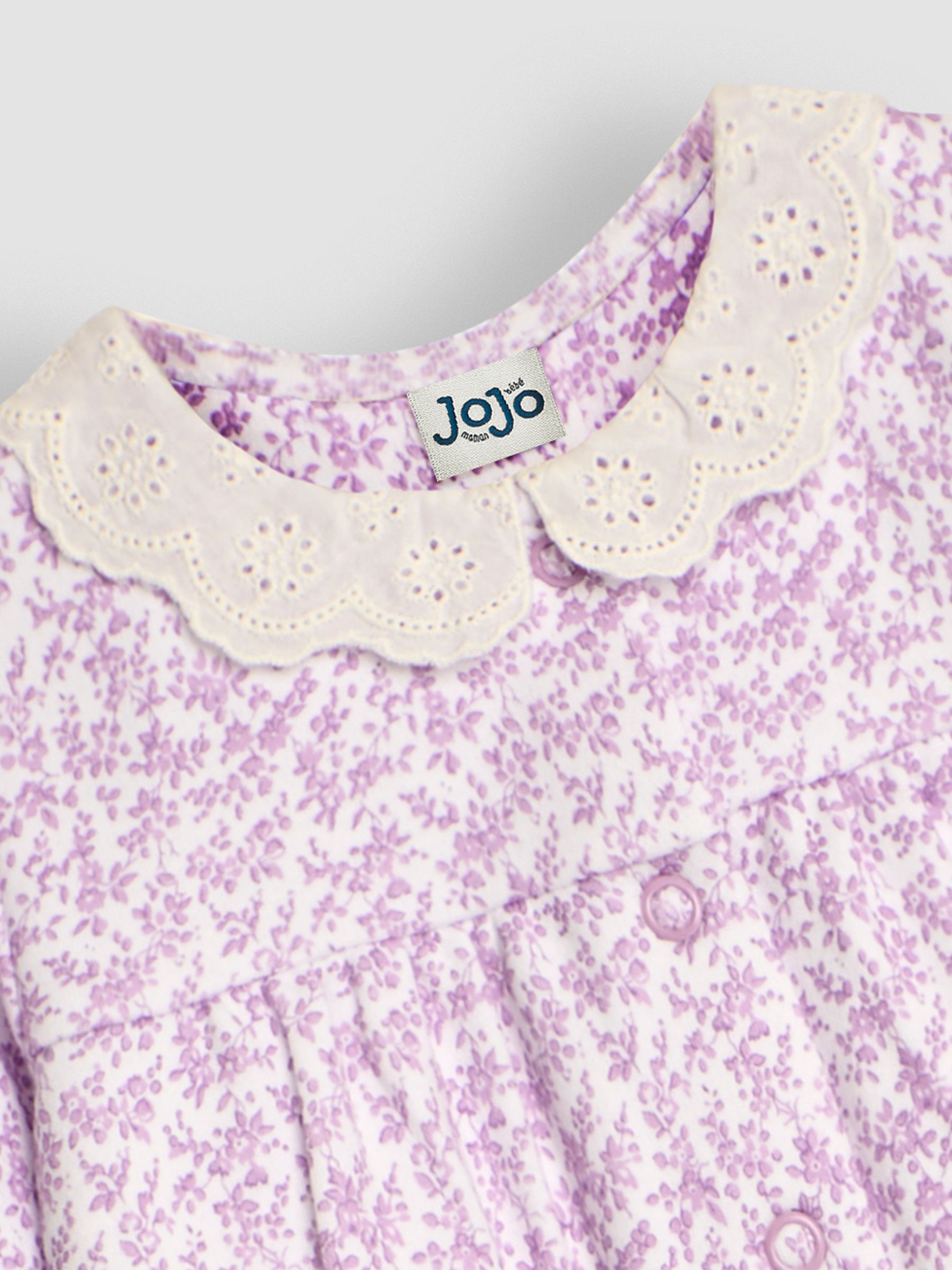 Lilac Pretty Floral Sleepsuit - Image 7 of 7