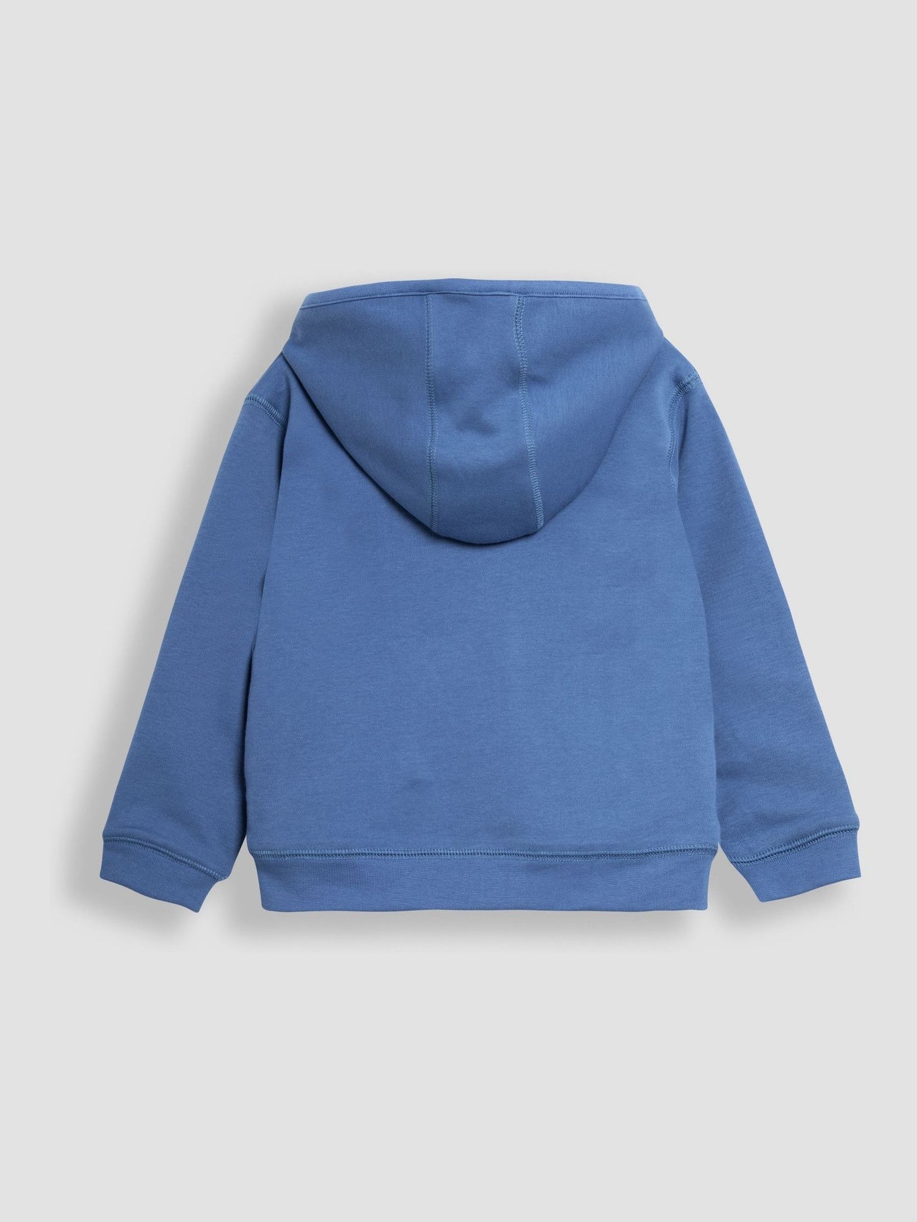 Denim Blue Bug Appliqué Reversible Hoodie - Image 3 of 7