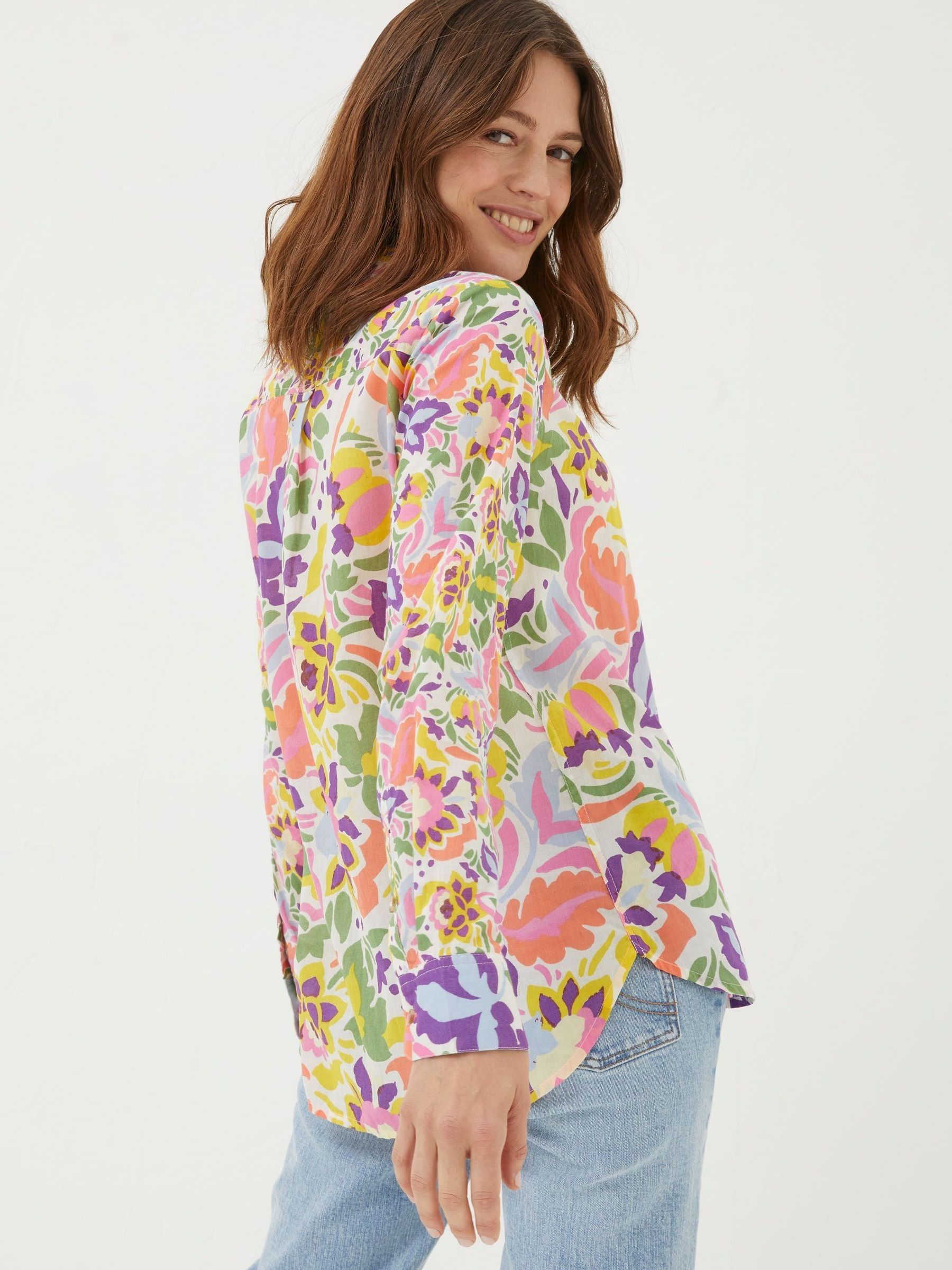 Pink Art Floral Shirt - Image 2 of 6
